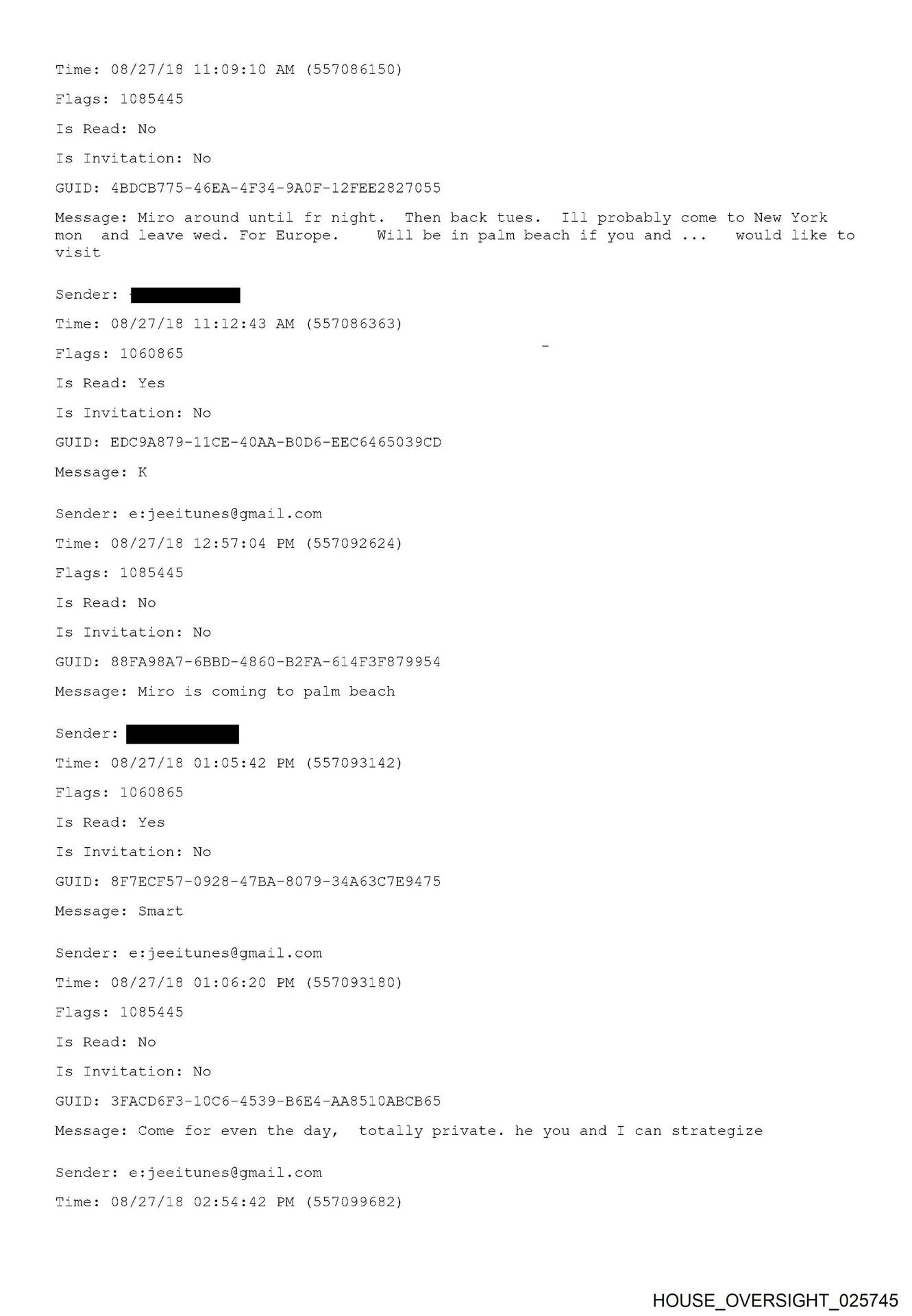 Miro príde na Palm Beach.