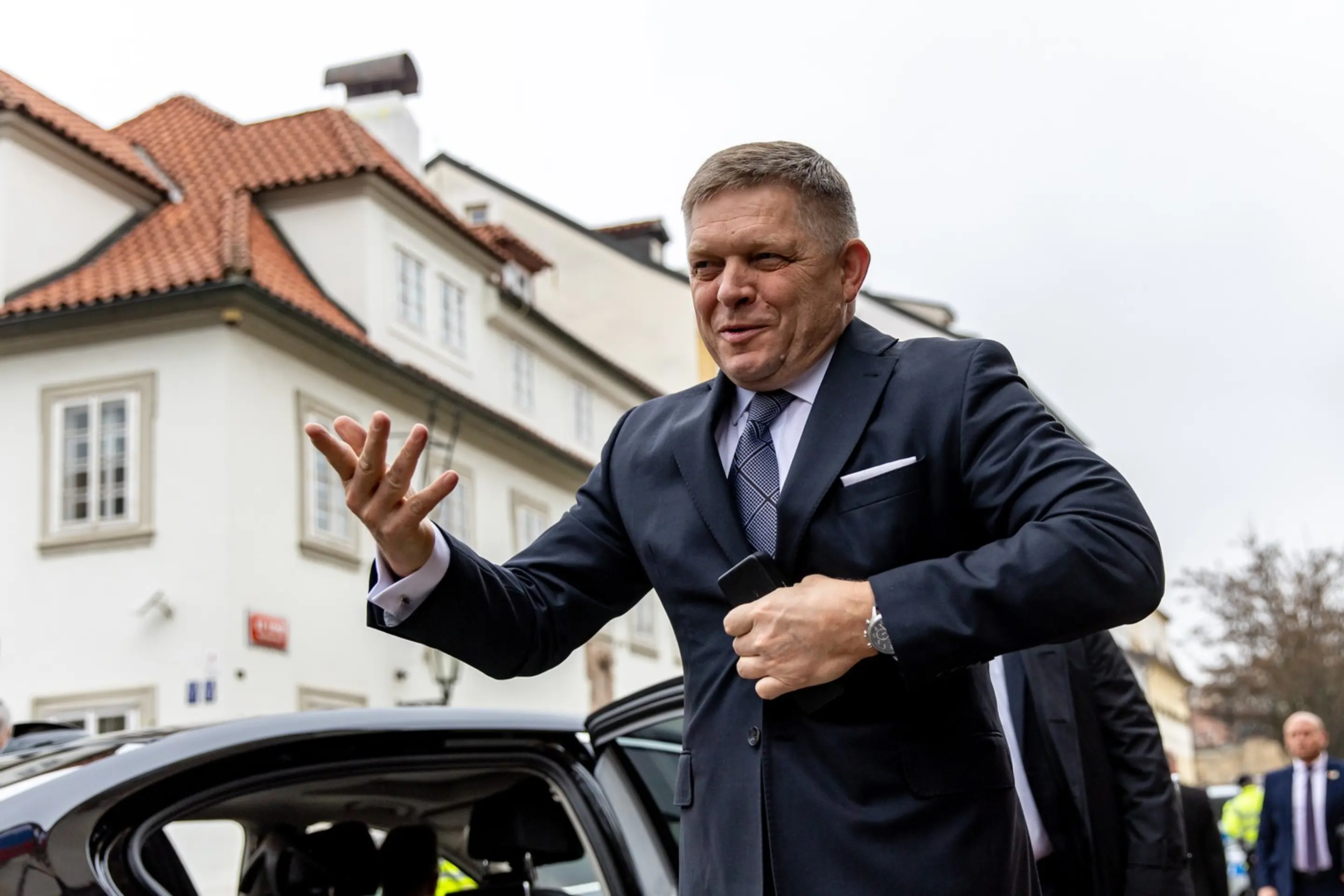 Robert Fico v Prahe.