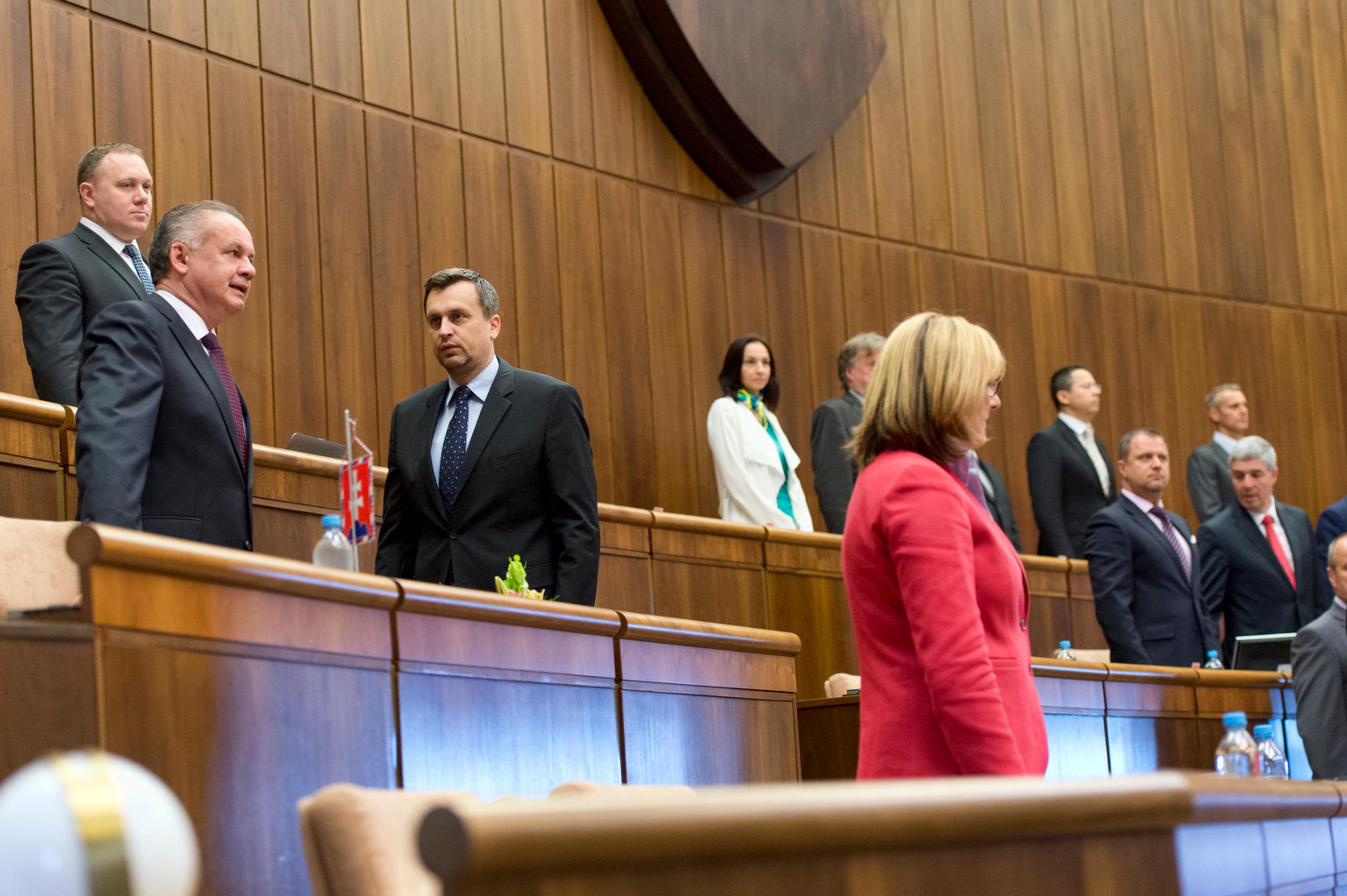 Na snímke prezident SR Andrej Kiska prednáša Správu o stave republiky