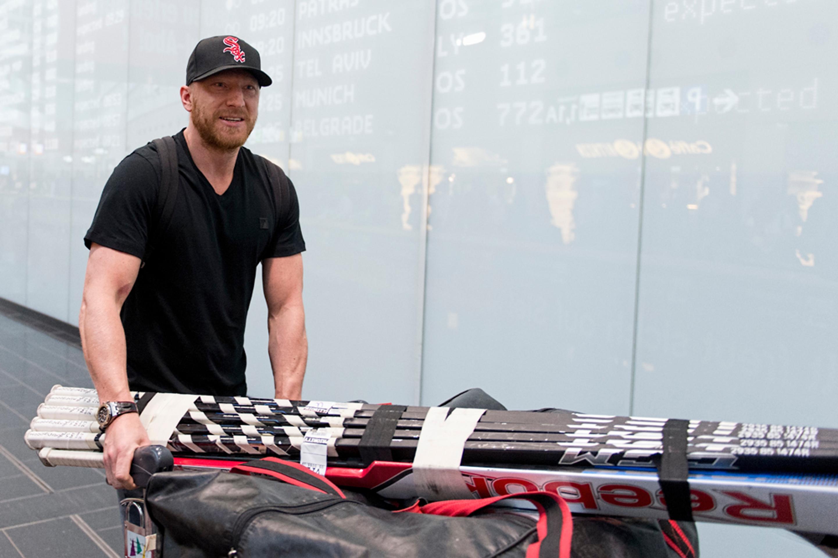 Marián Hossa na Slovensku.