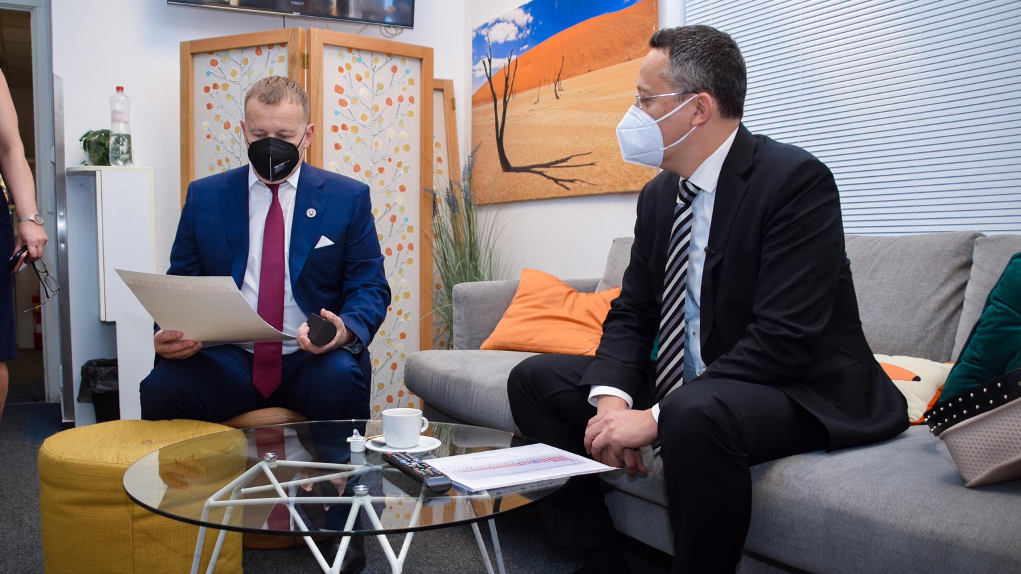 Boris Kollár a Ladislav Kamenický pred nakrúcaním.