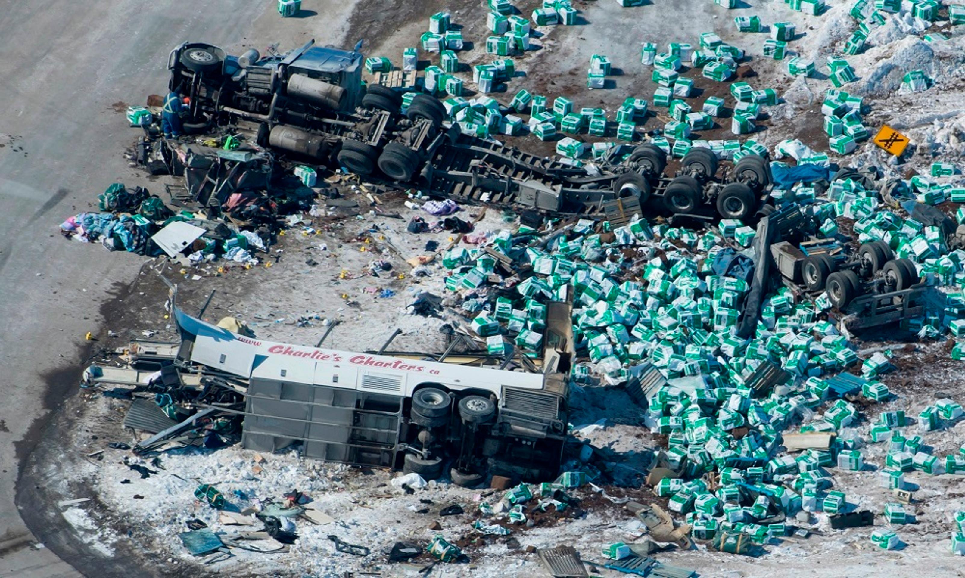Autobus, v ktorom zahynuli mladí hokejisti