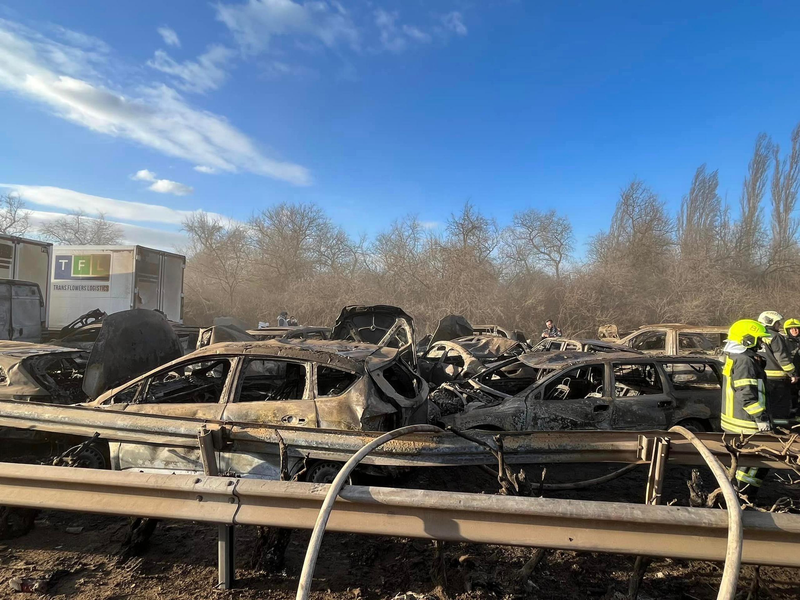 Hromadná nehoda v Maďarsku