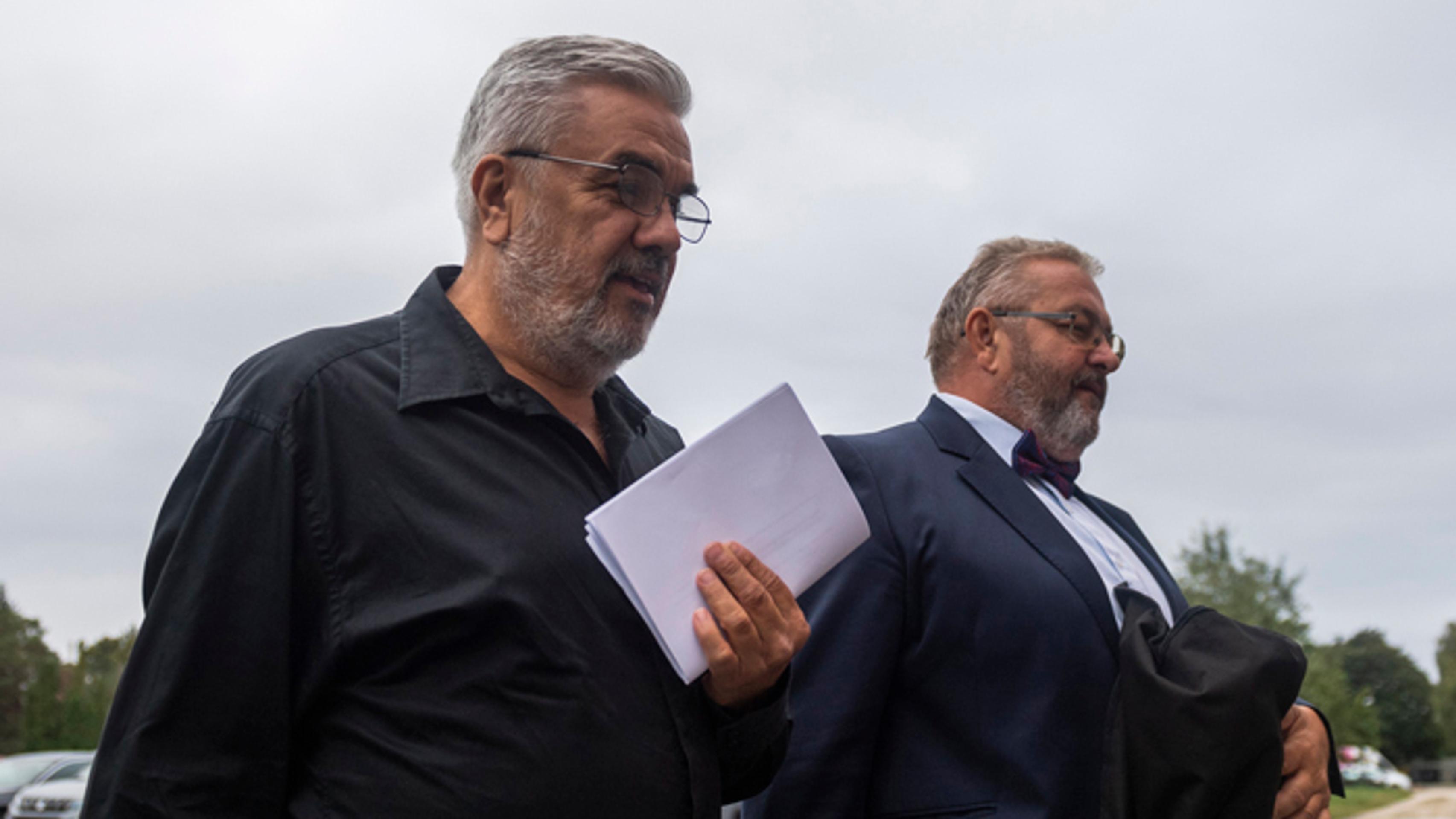 Štefan Ágh a  jeho obhajca František Neszméry.