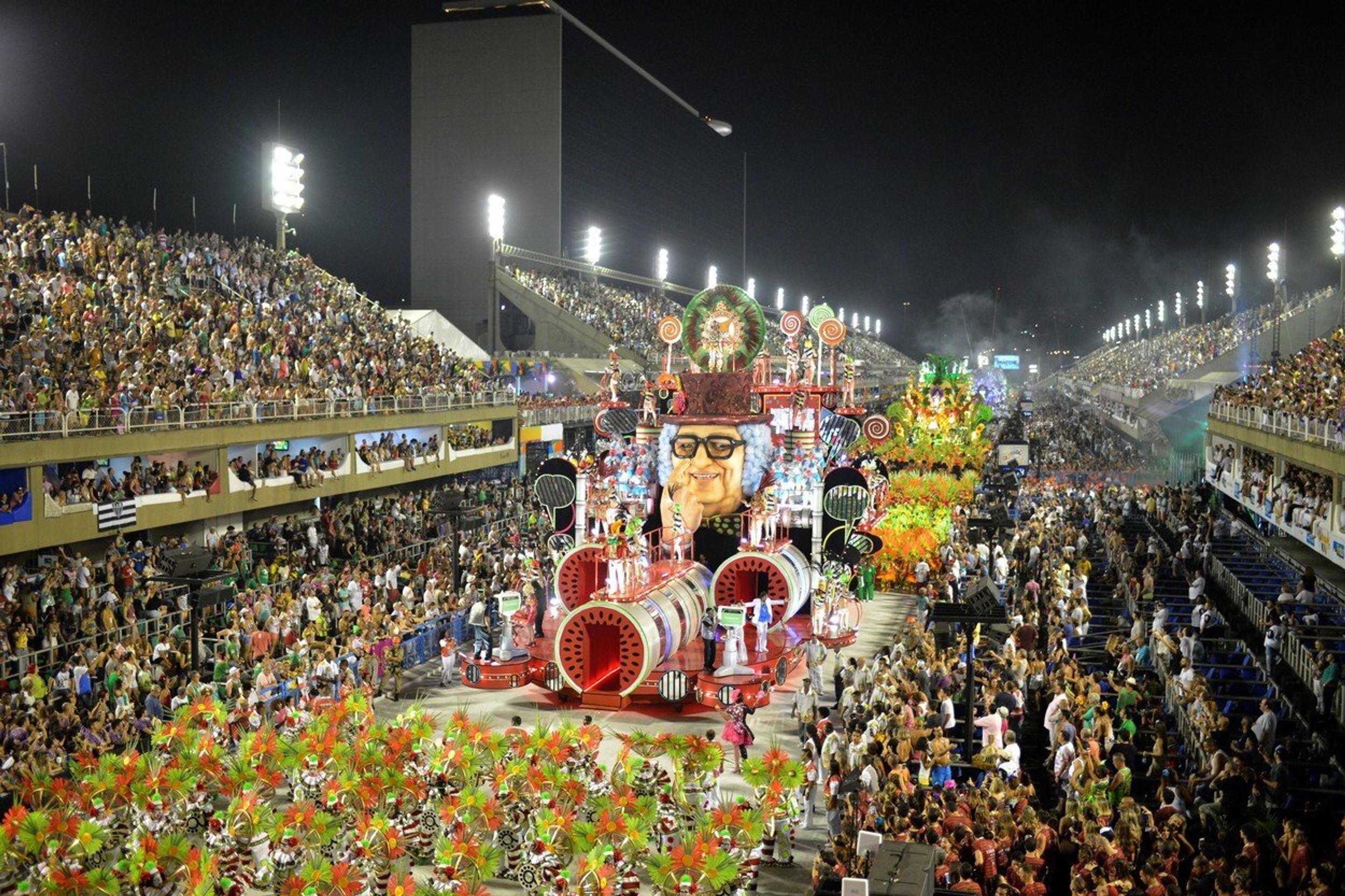 Karneval v Riu de Janeiro.