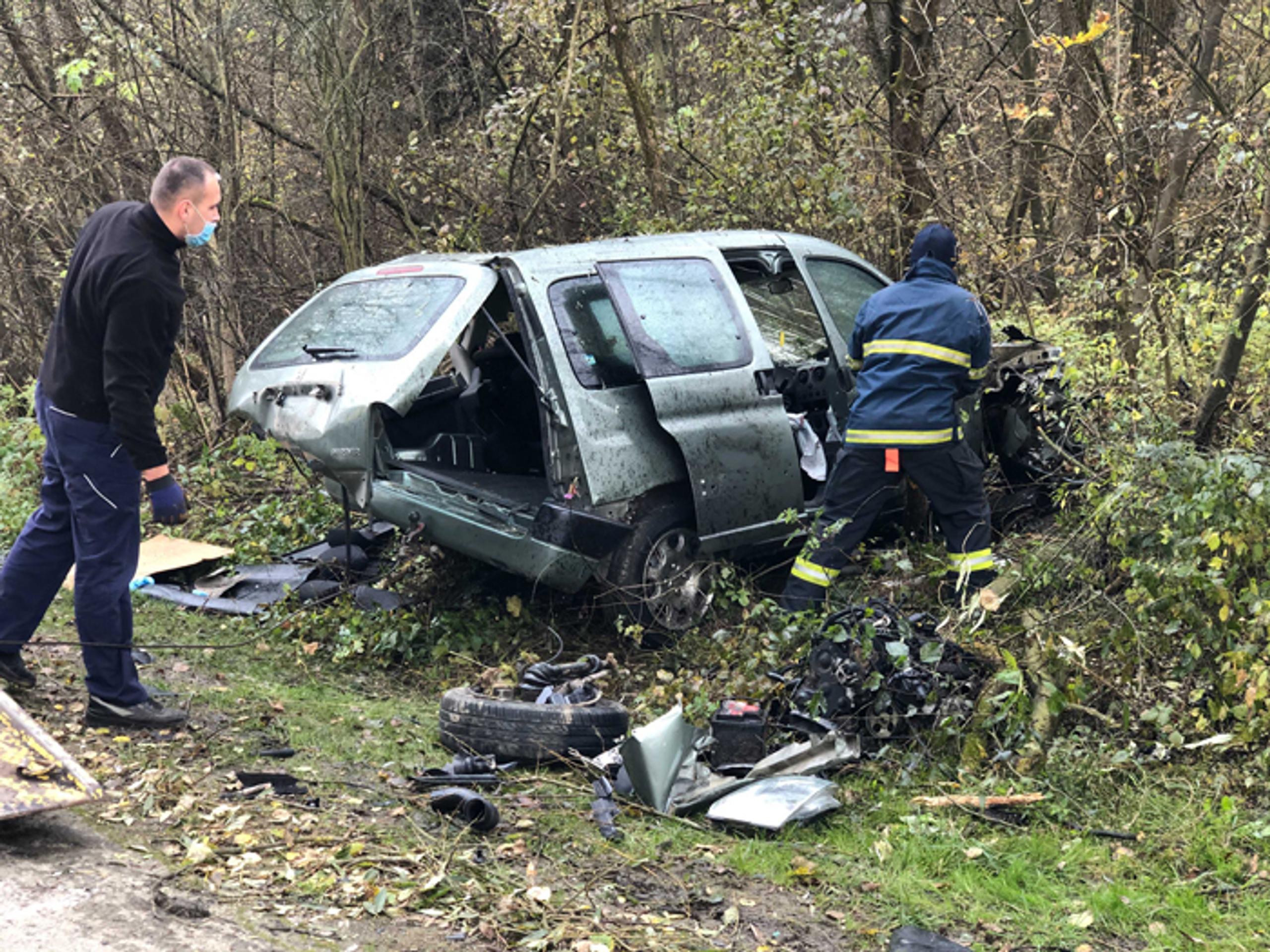 Nehoda pri Mojšovej Lúčke.