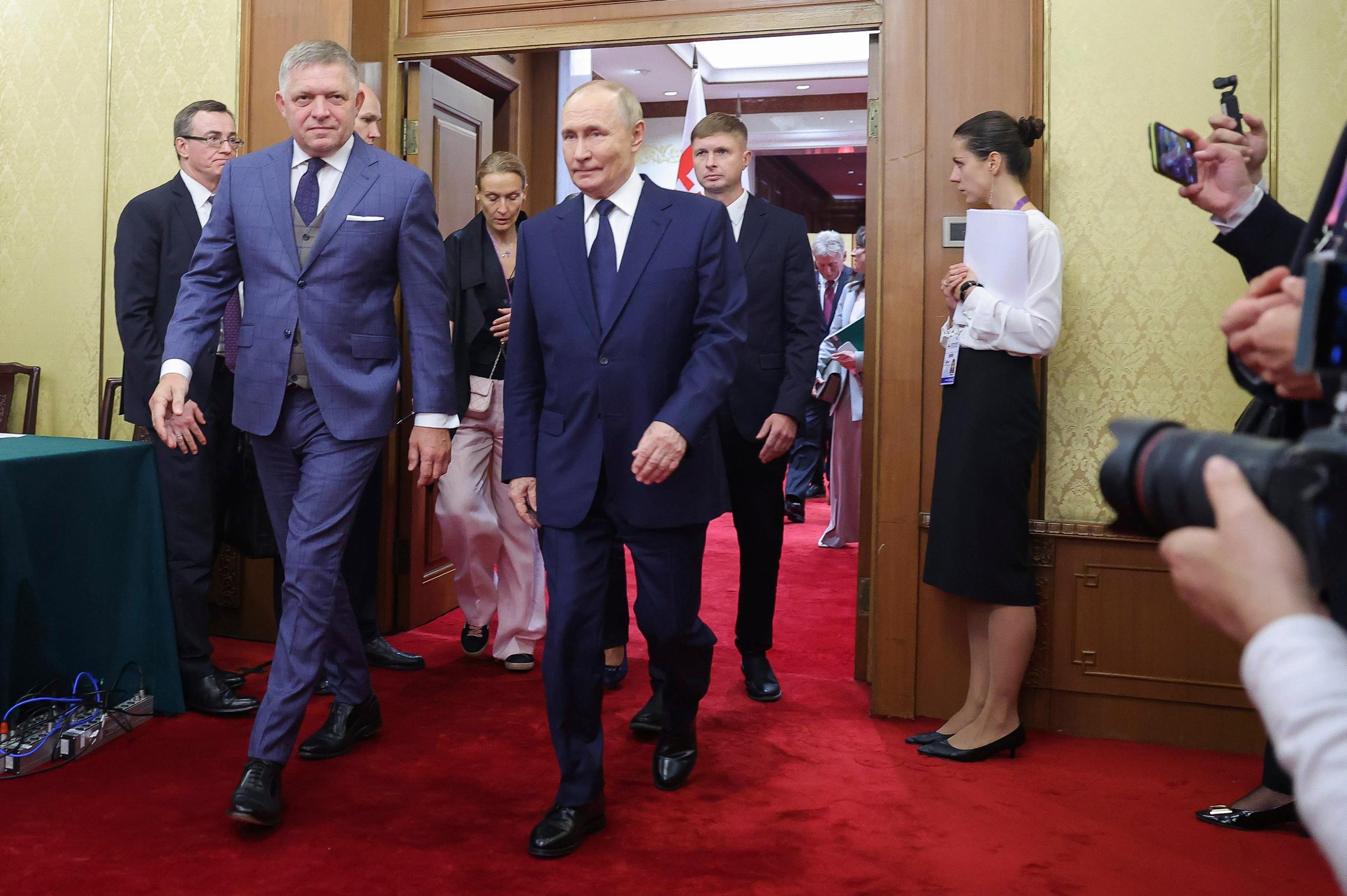 Robert Fico sa stretol s Vladimirom Putinom