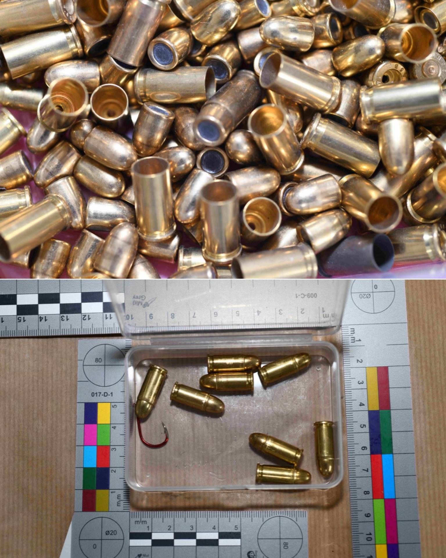 Munícia, ktorú našla polícia v Británii u Slováka, ktorého odsúdili na päť rokov väzenia.