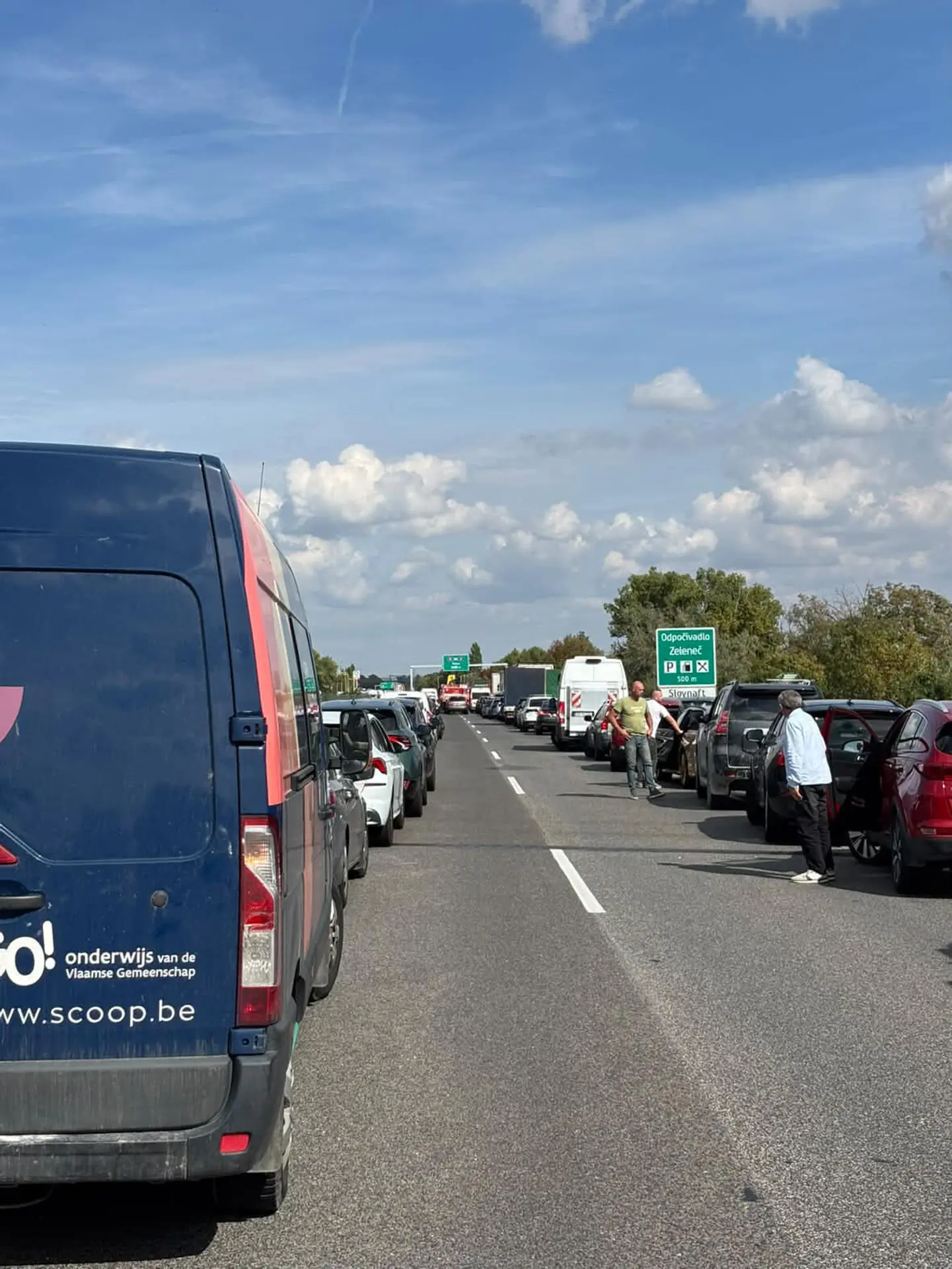 Nehoda na diaľnici D1 pri Trnave 
