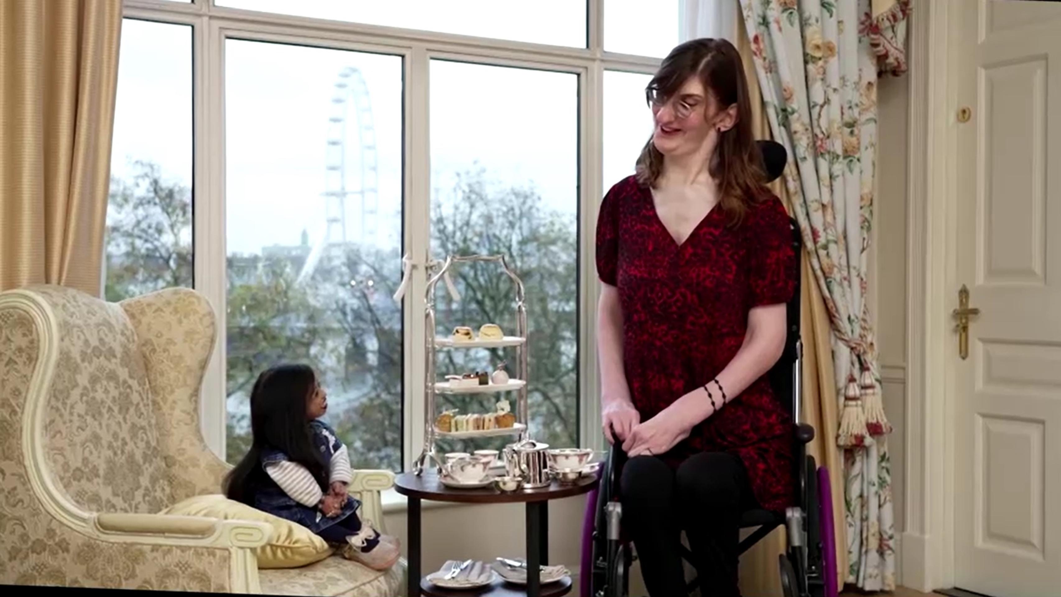 Stretli sa najvyššia a najnižšia žena na svete