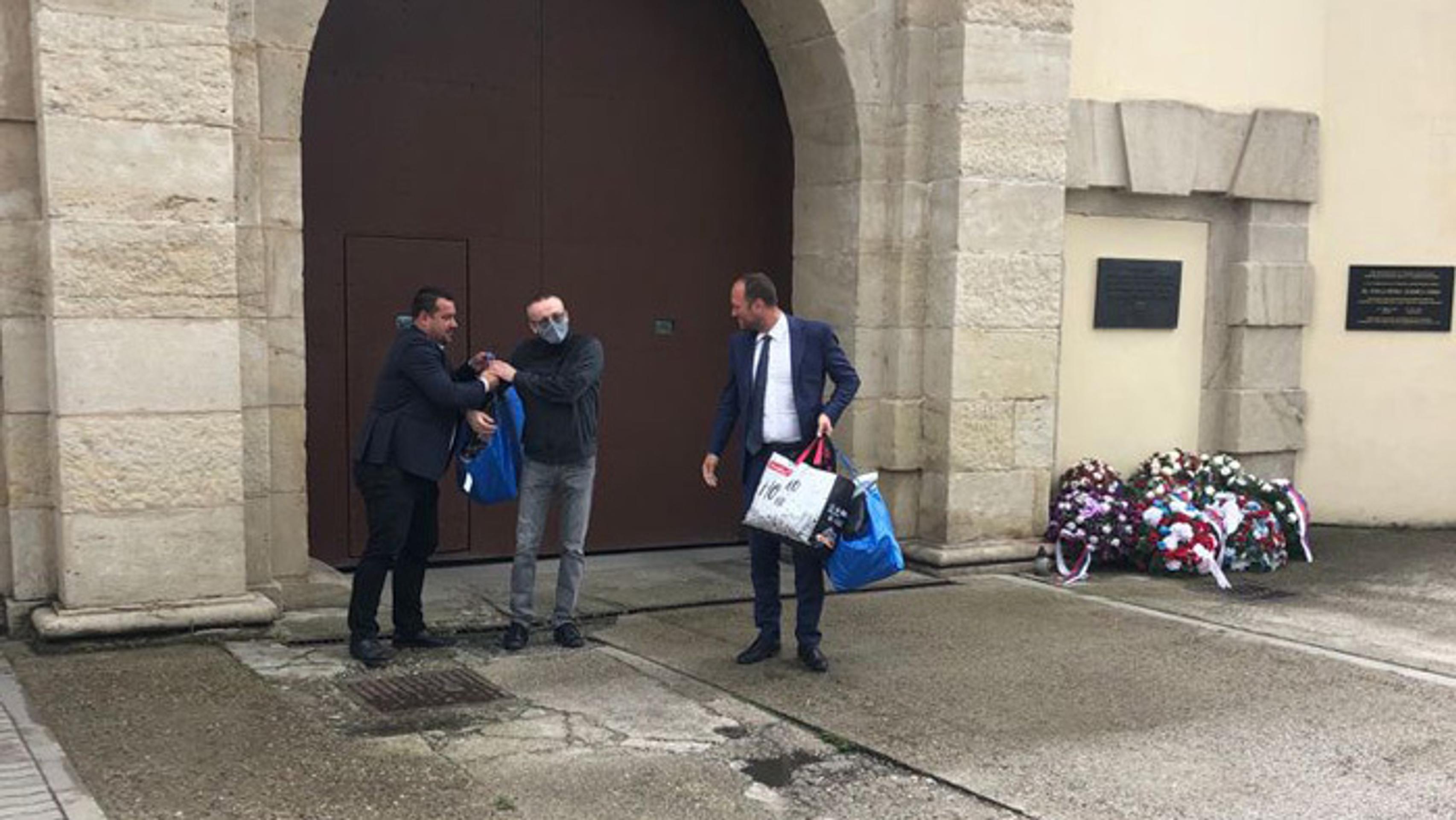 Vladimír Pčolinský po prepustení z väzby v Leopoldove.