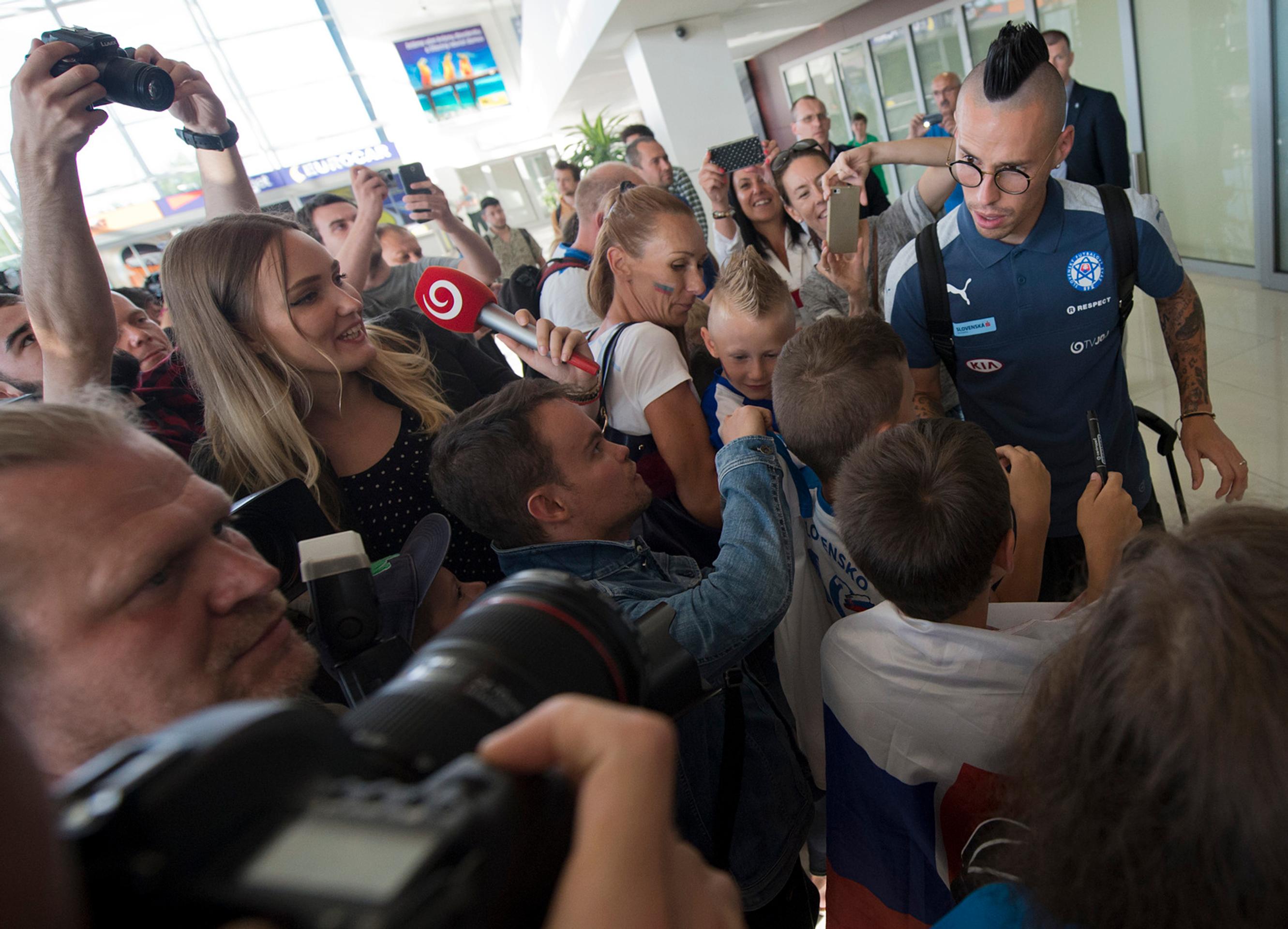 Marek Hamšík po návrate z ME.