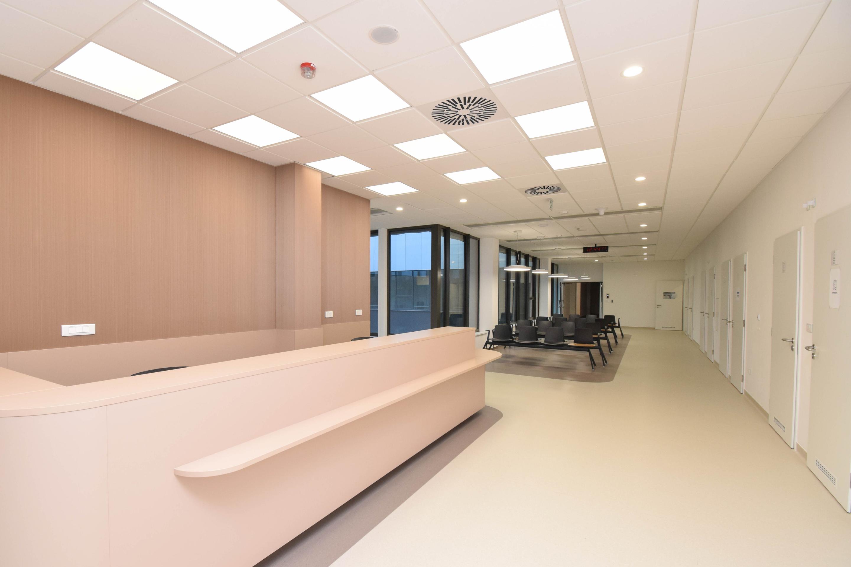 Čakáreň rádiologického pracoviska.