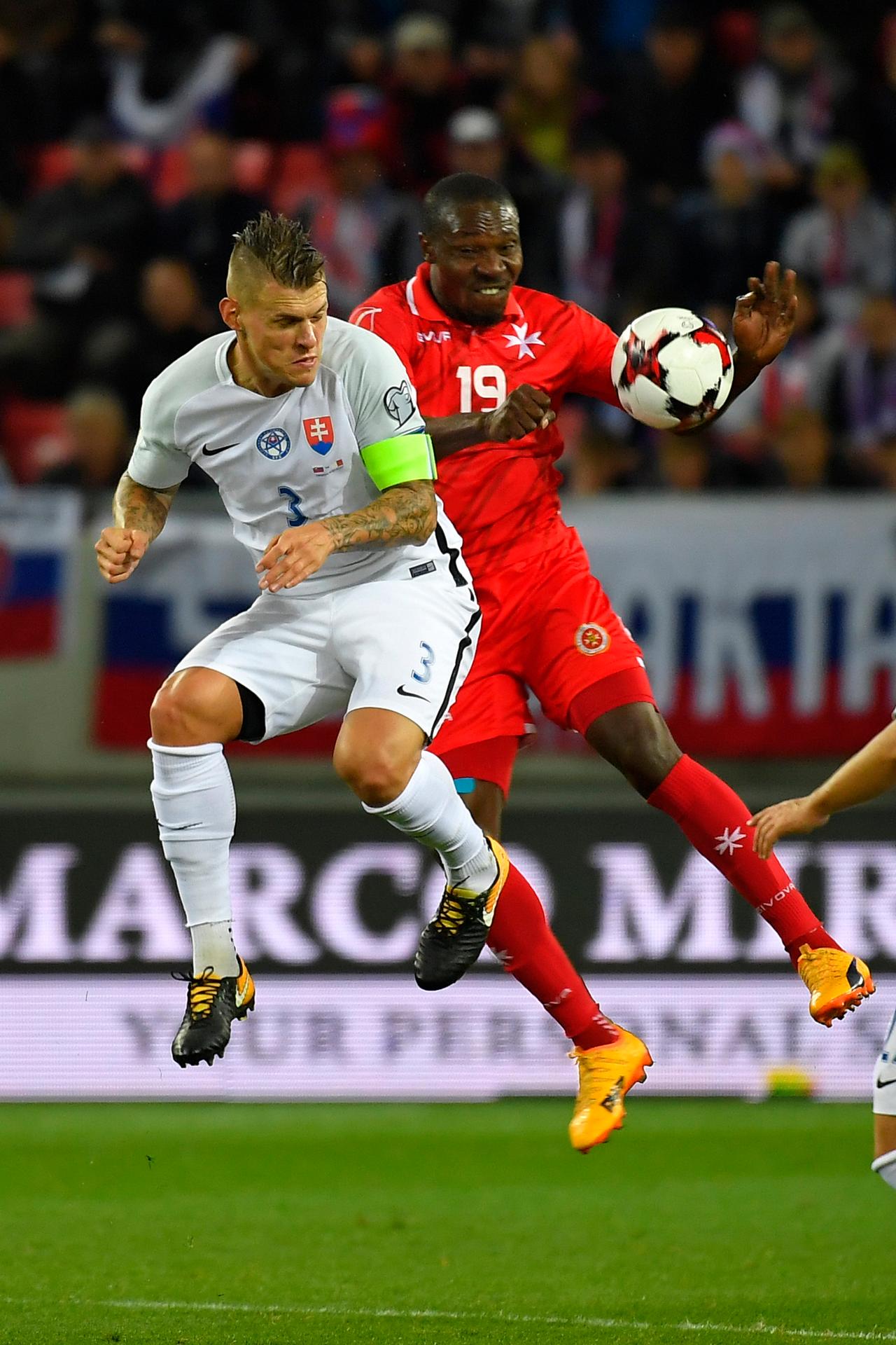 Fanúšikovia Slovenska počas kvalifikačného zápasu.