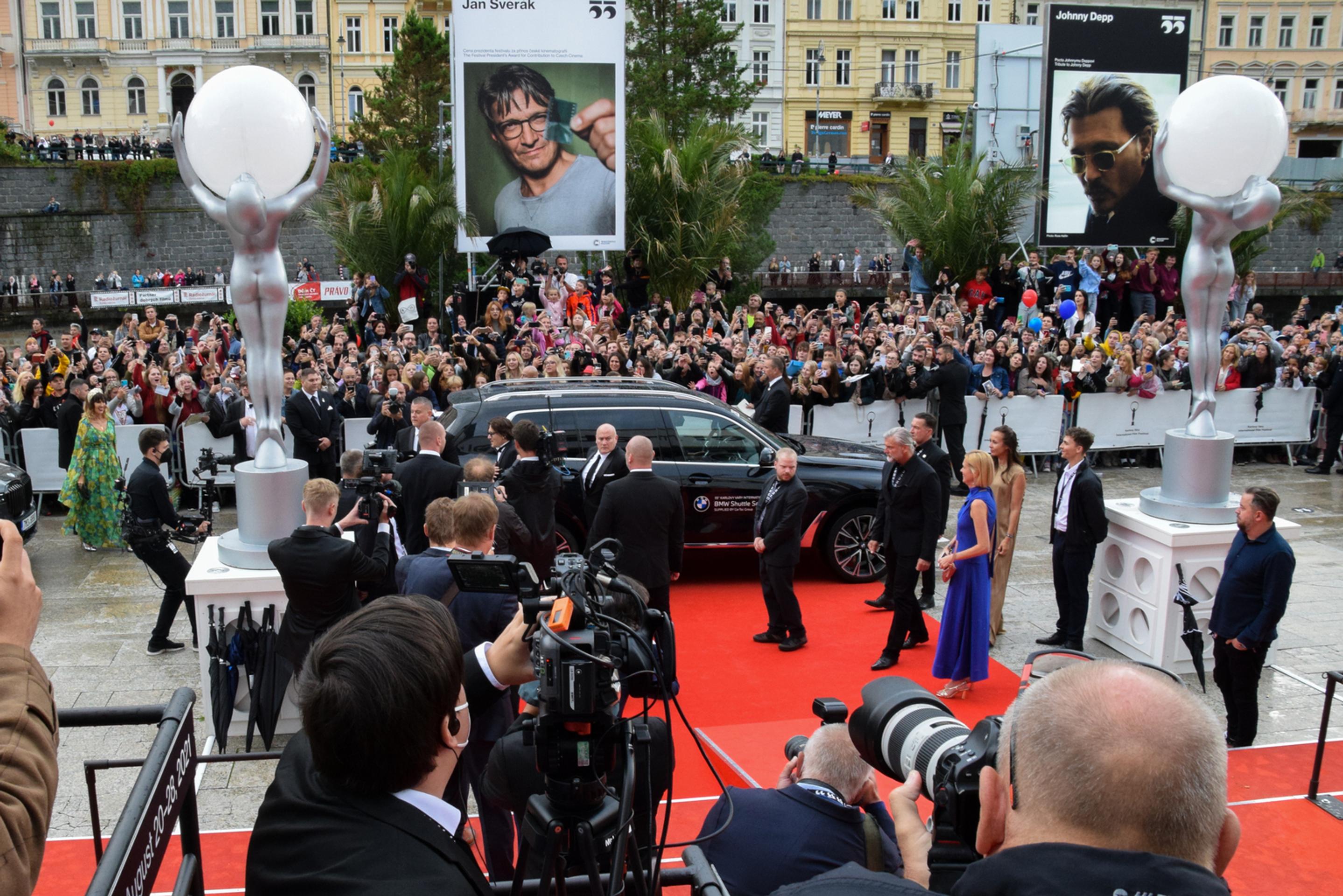 Johnny Depp na MFF KV.