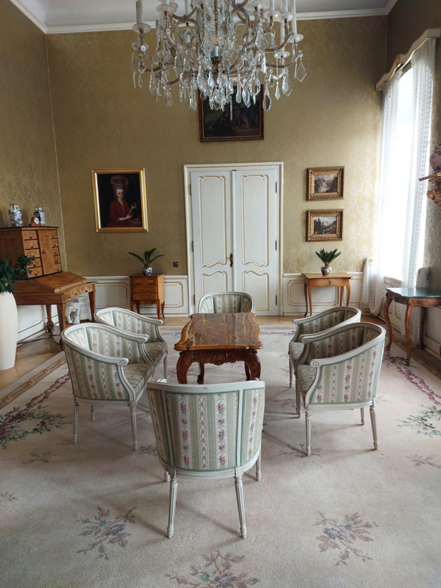 Žltý salón v Prezidentskom paláci.