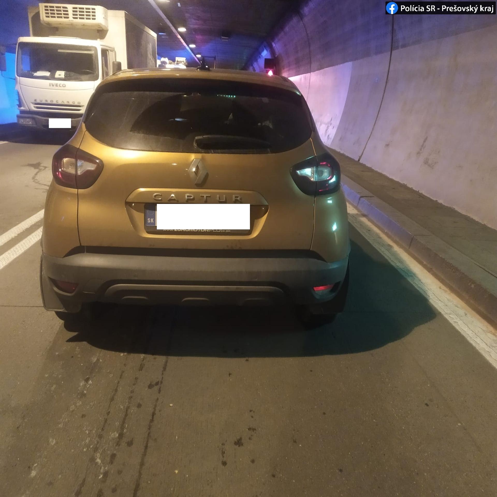 Nehoda v tuneli Branisko