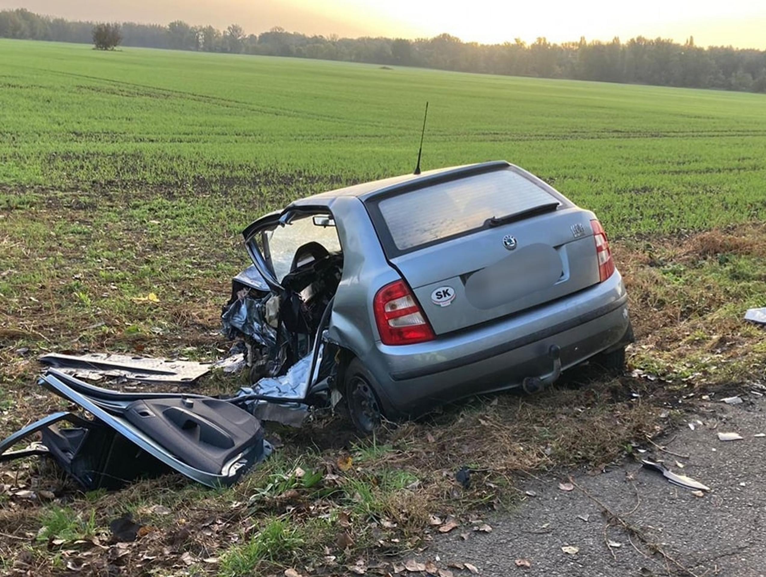 Nehoda pri obci Dolný Štál.