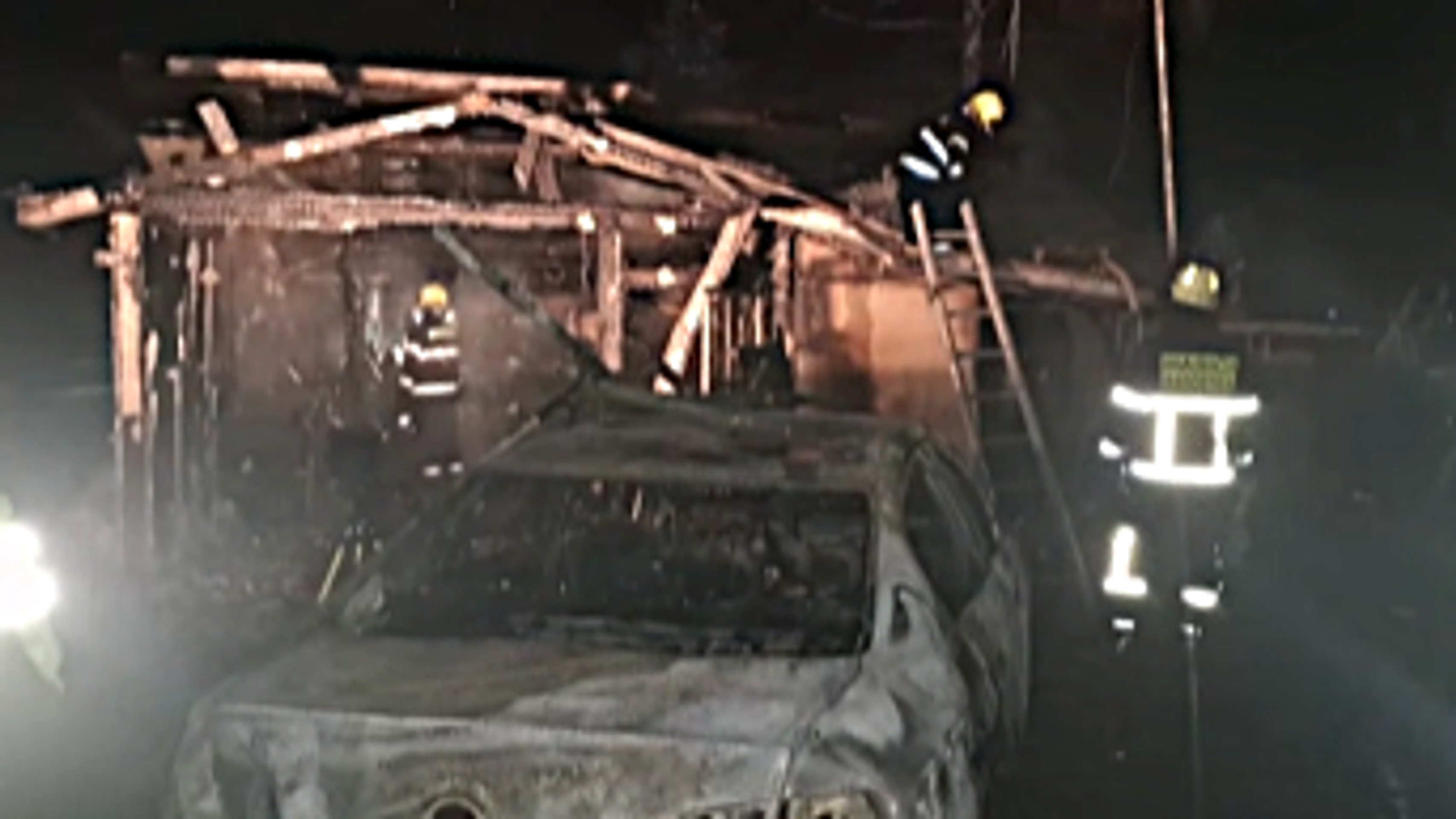 Nočný požiar v Radôstke.