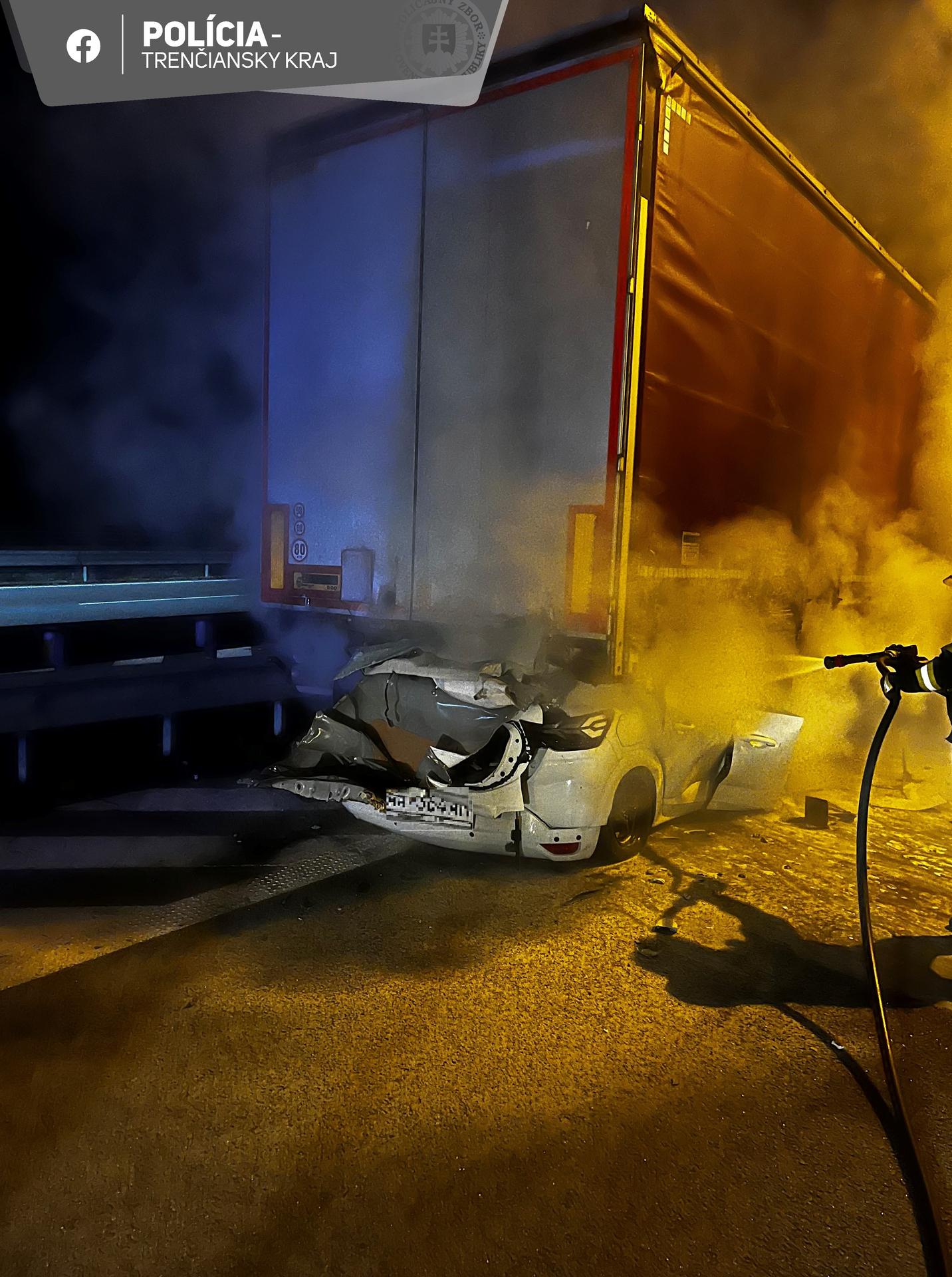 Nehoda pri odpočívadle Sverepec.