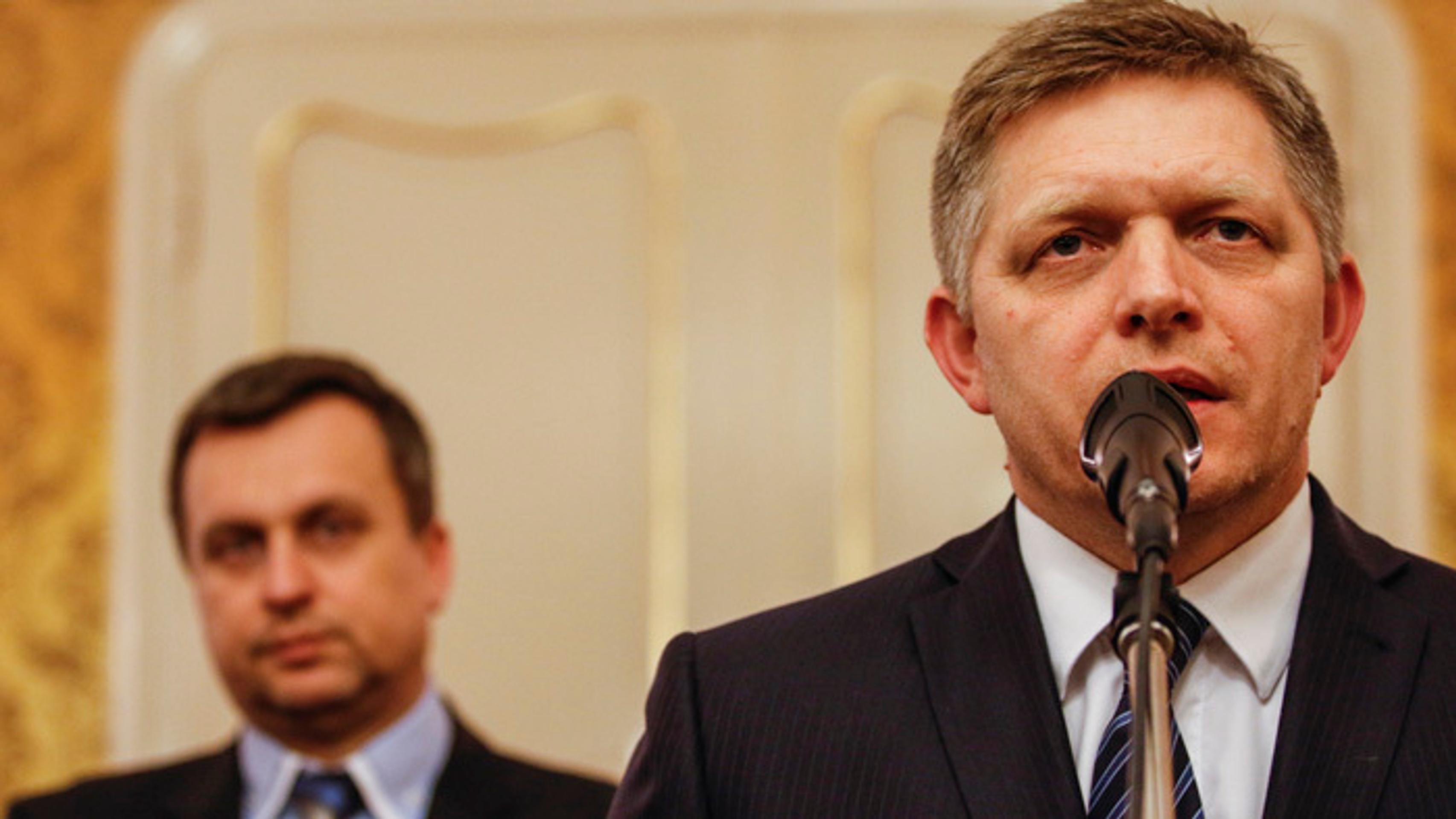 Premiér Robert Fico po prezentovaní pomerov vo vláde a parlamente.