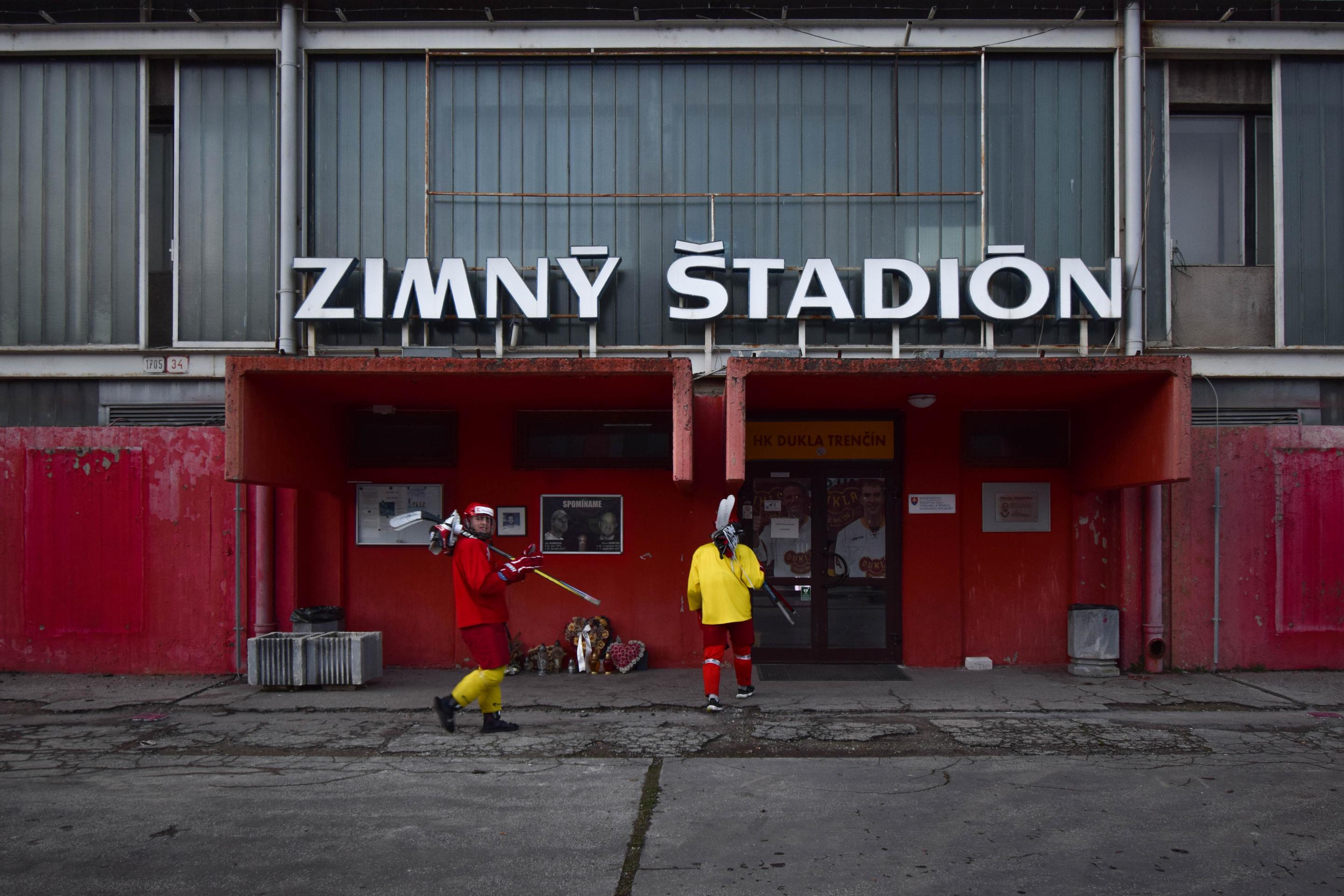 Zimný štadión Pavla Demitru v Trenčíne.