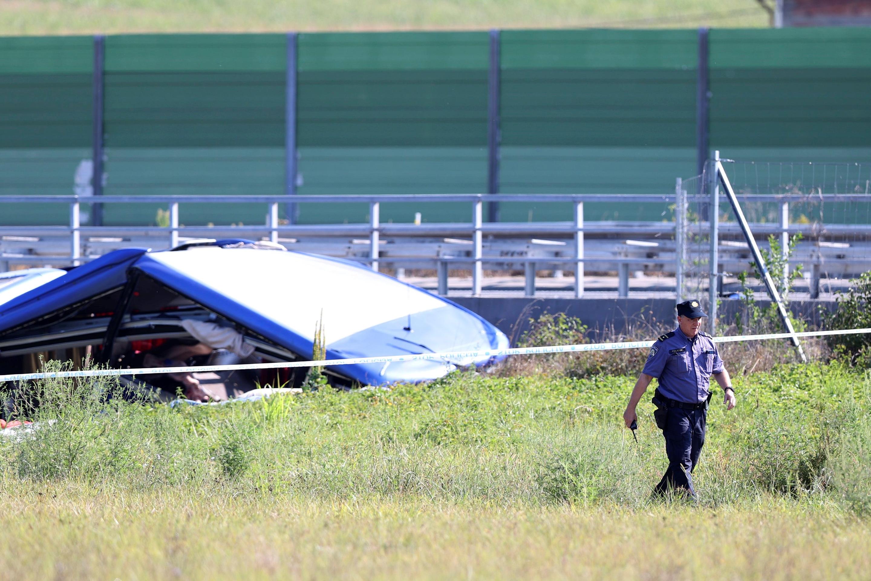 Nehoda autobusu v Chorvátsku.