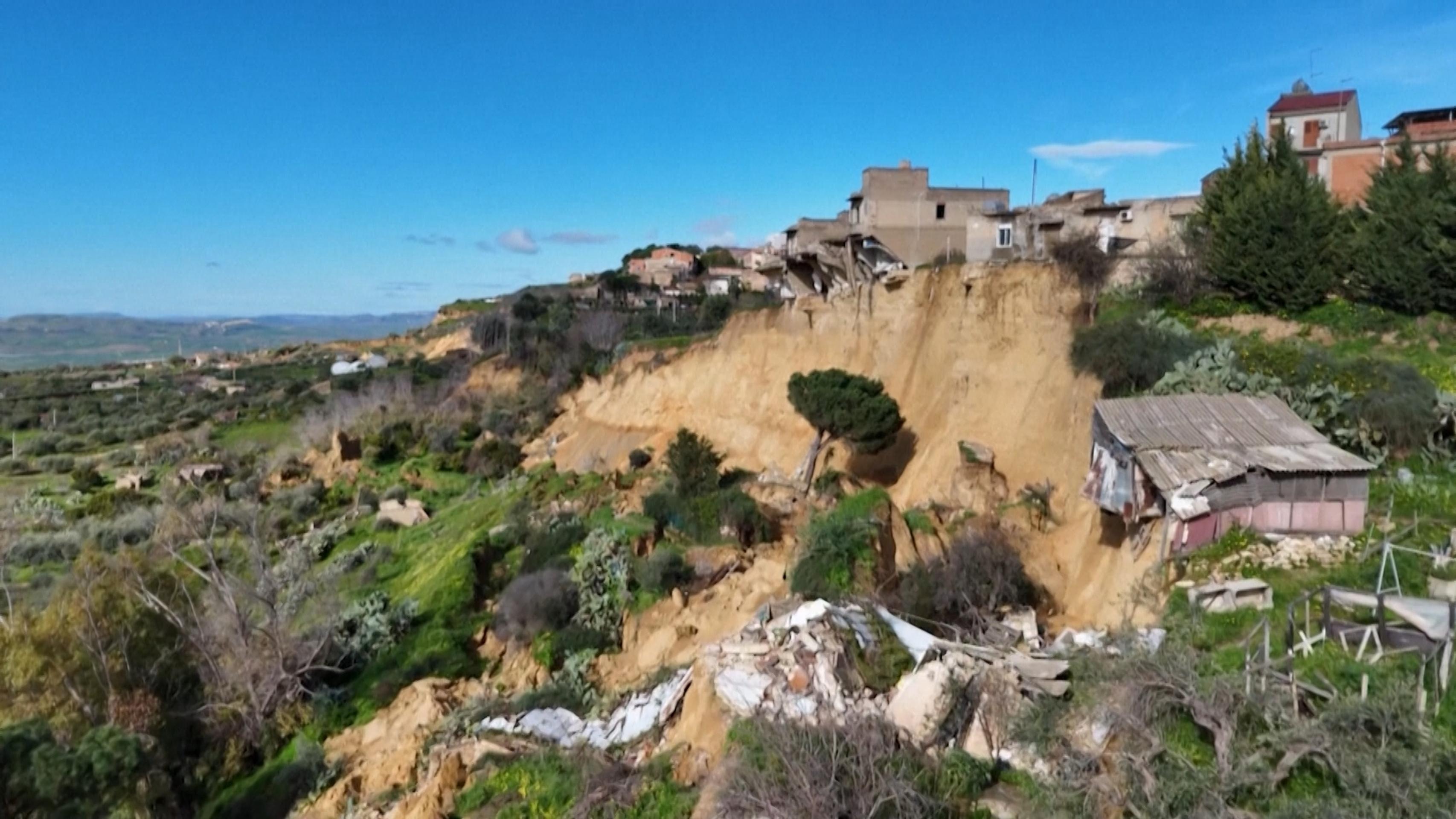 Zosuv pôdy na Sicílii