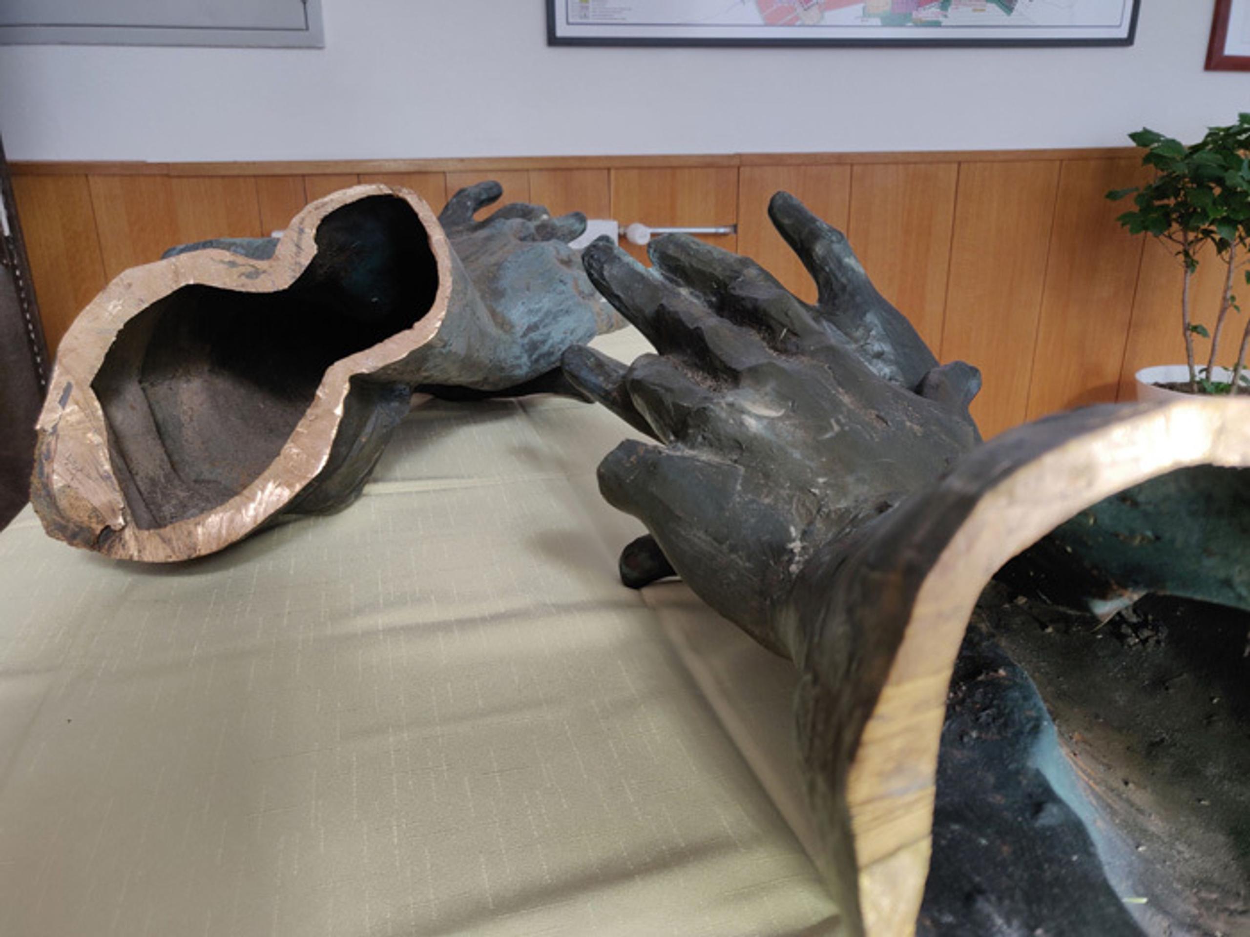 Odpílený malíček zo súsošia v obci Stráňavy pri Žiline.