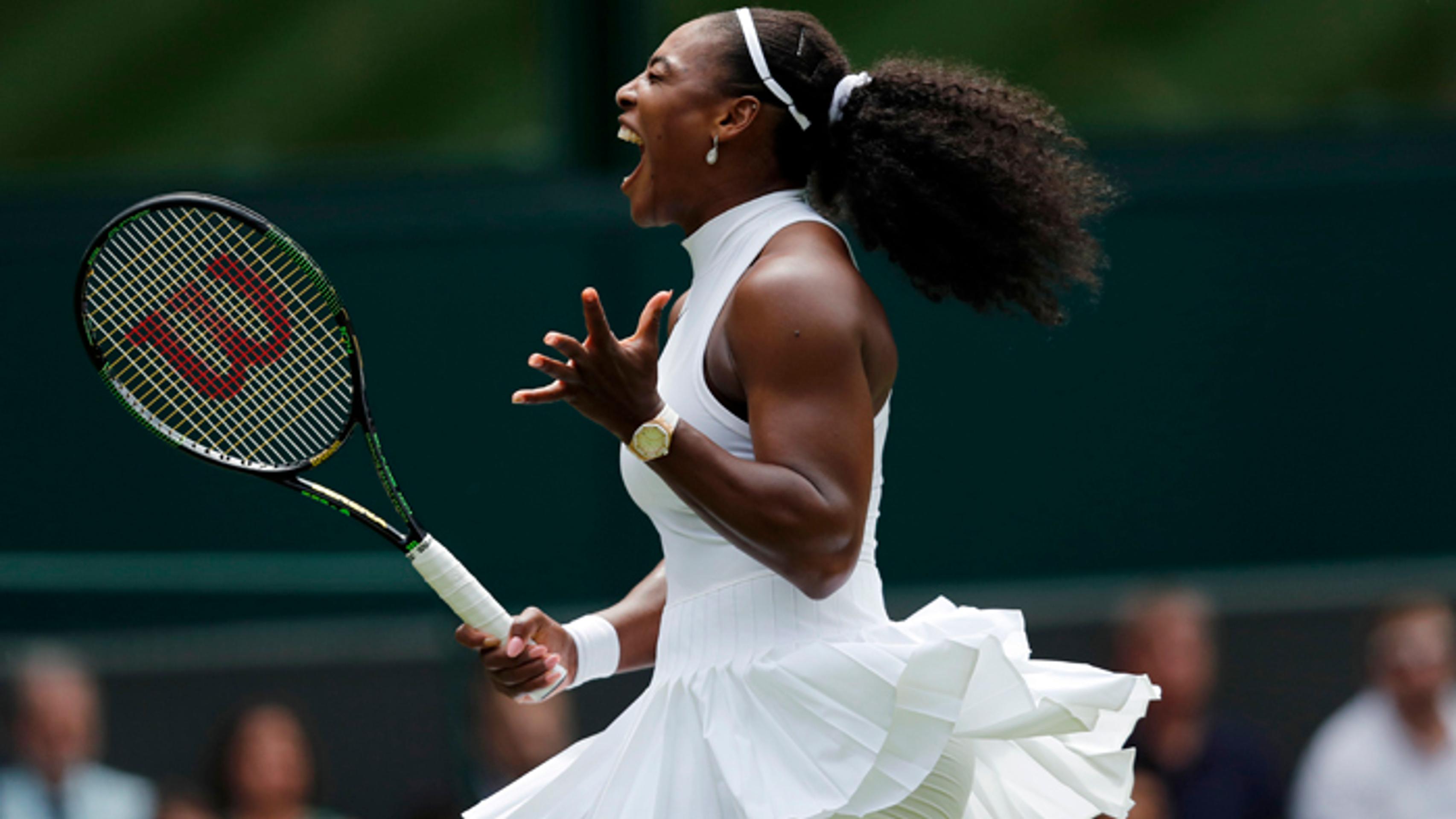 Serena Williamsová na Wimbledone.