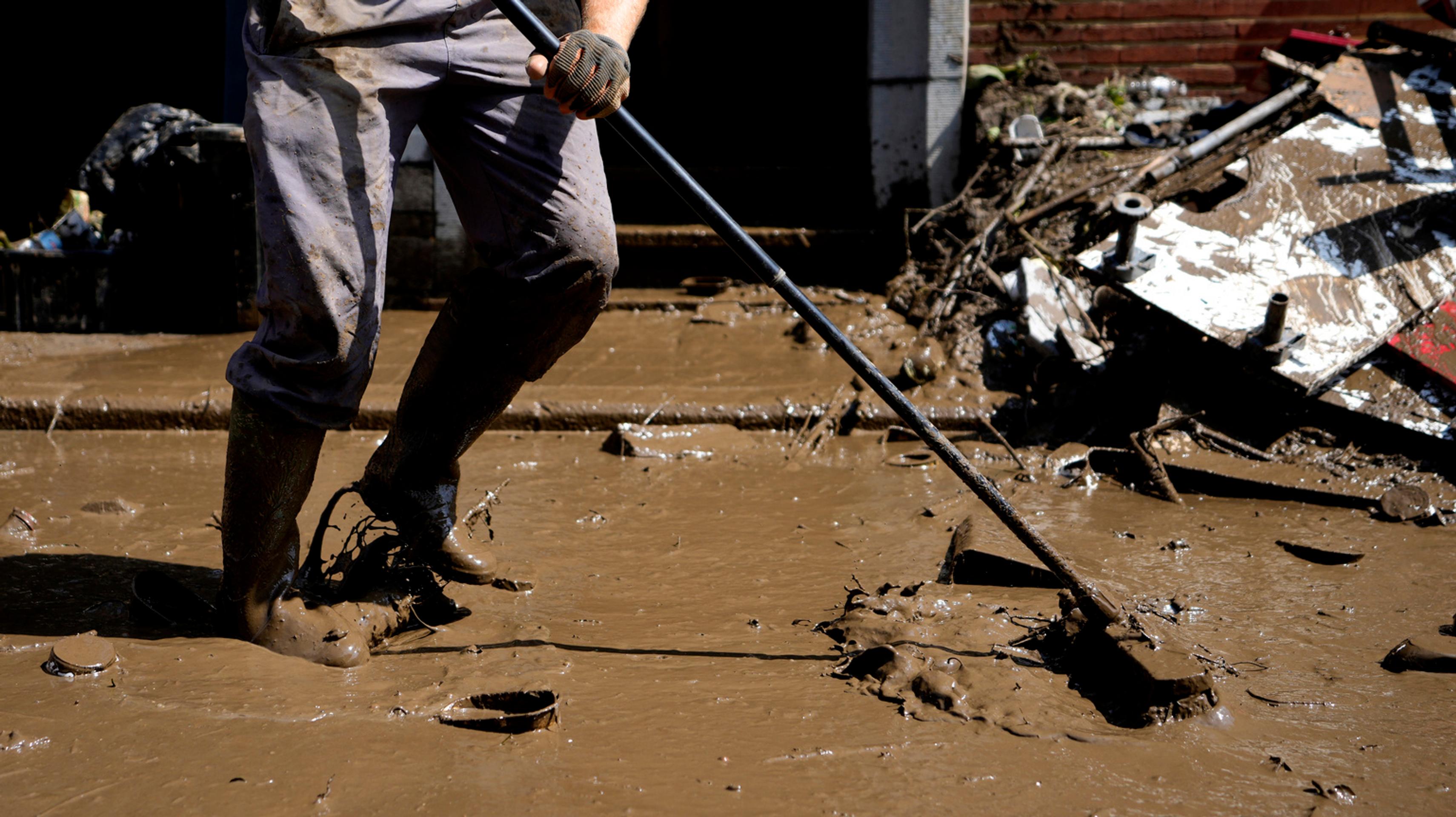 Škody po záplavách v Belgicku