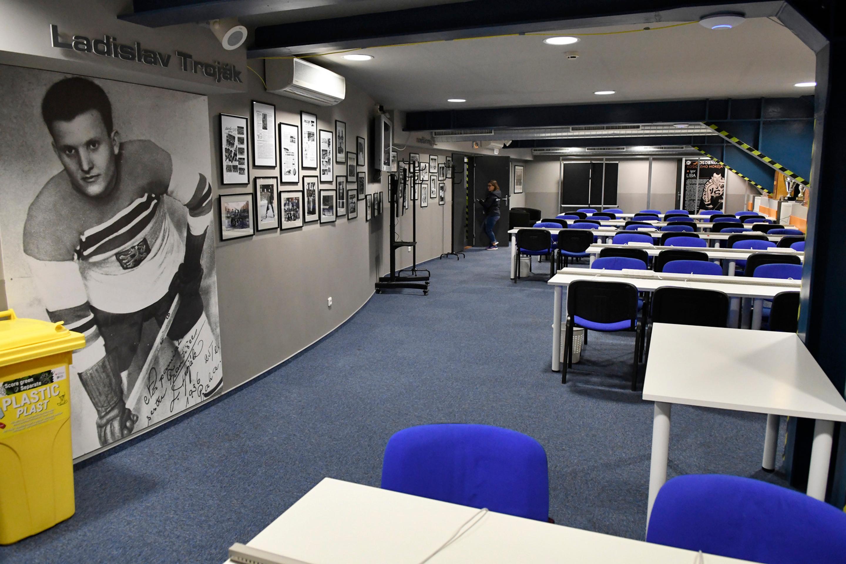 Bezpečnostný rám v košickej Steel aréne.