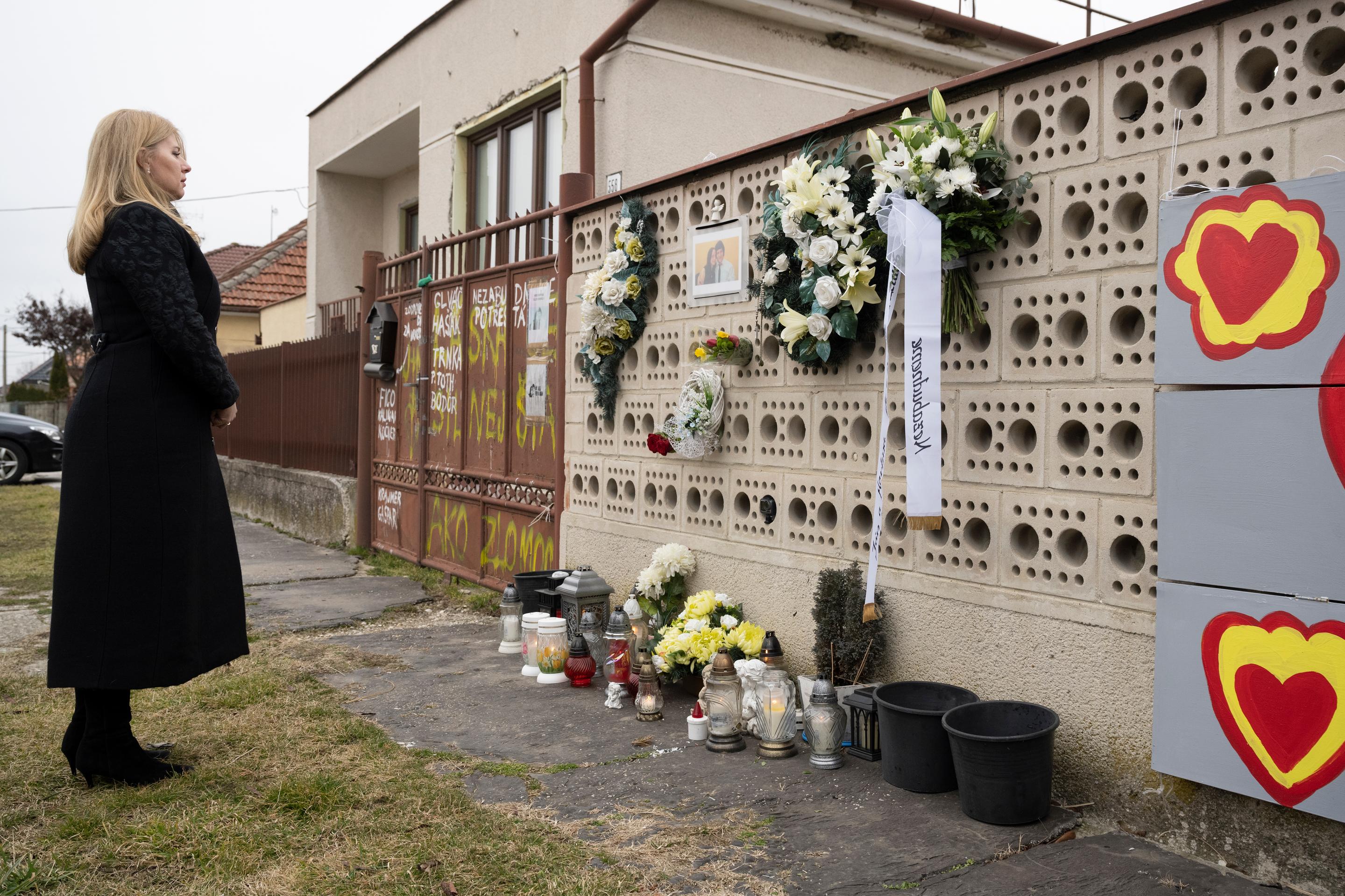 Zuzana Čaputová si uctila pamiatku Jána Kuciaka a Martiny Kušnírovej