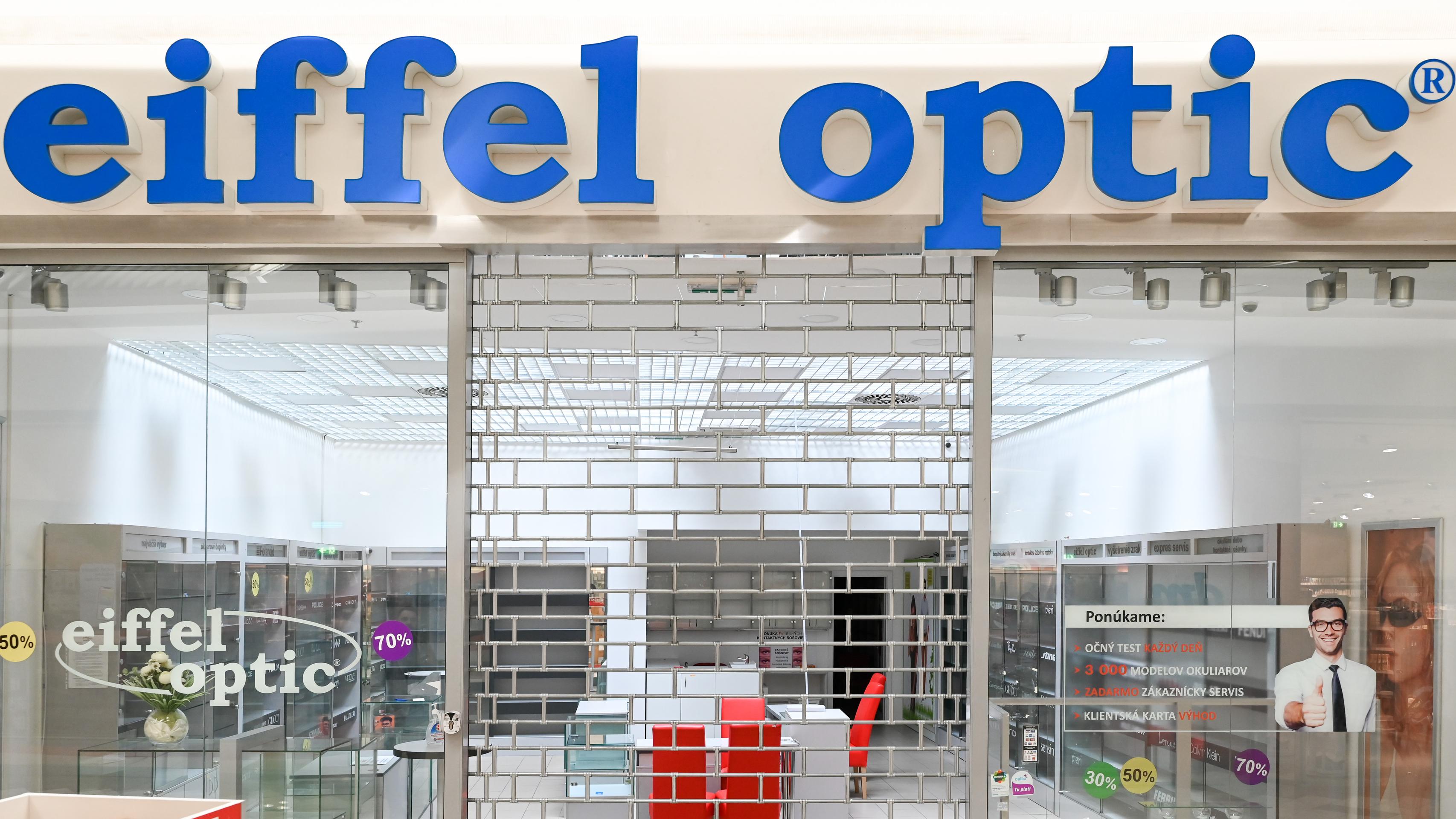 Zatvorené predajne spoločnosti Eiffel Optic