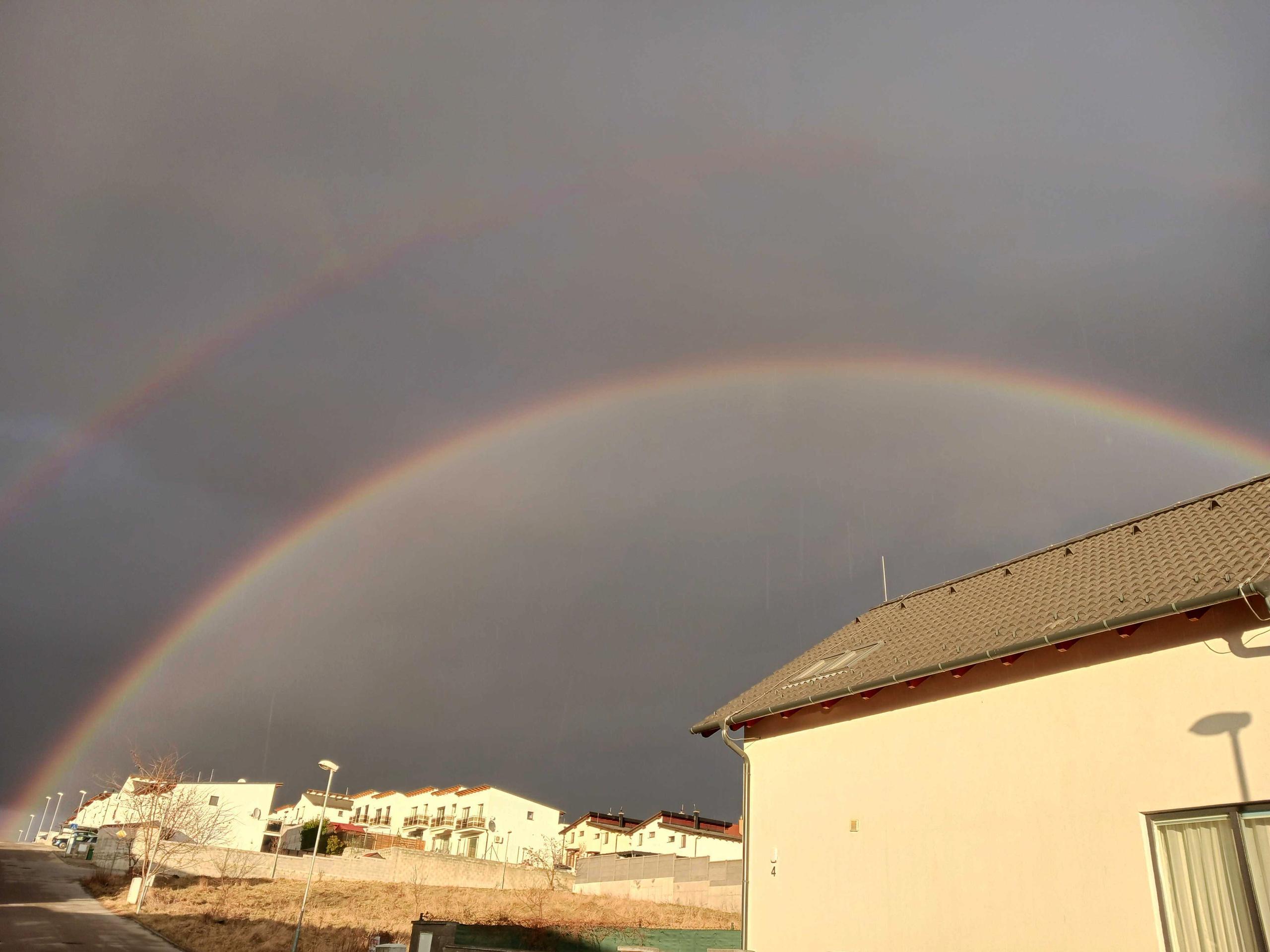 Dvojitá dúha nad Stupavou