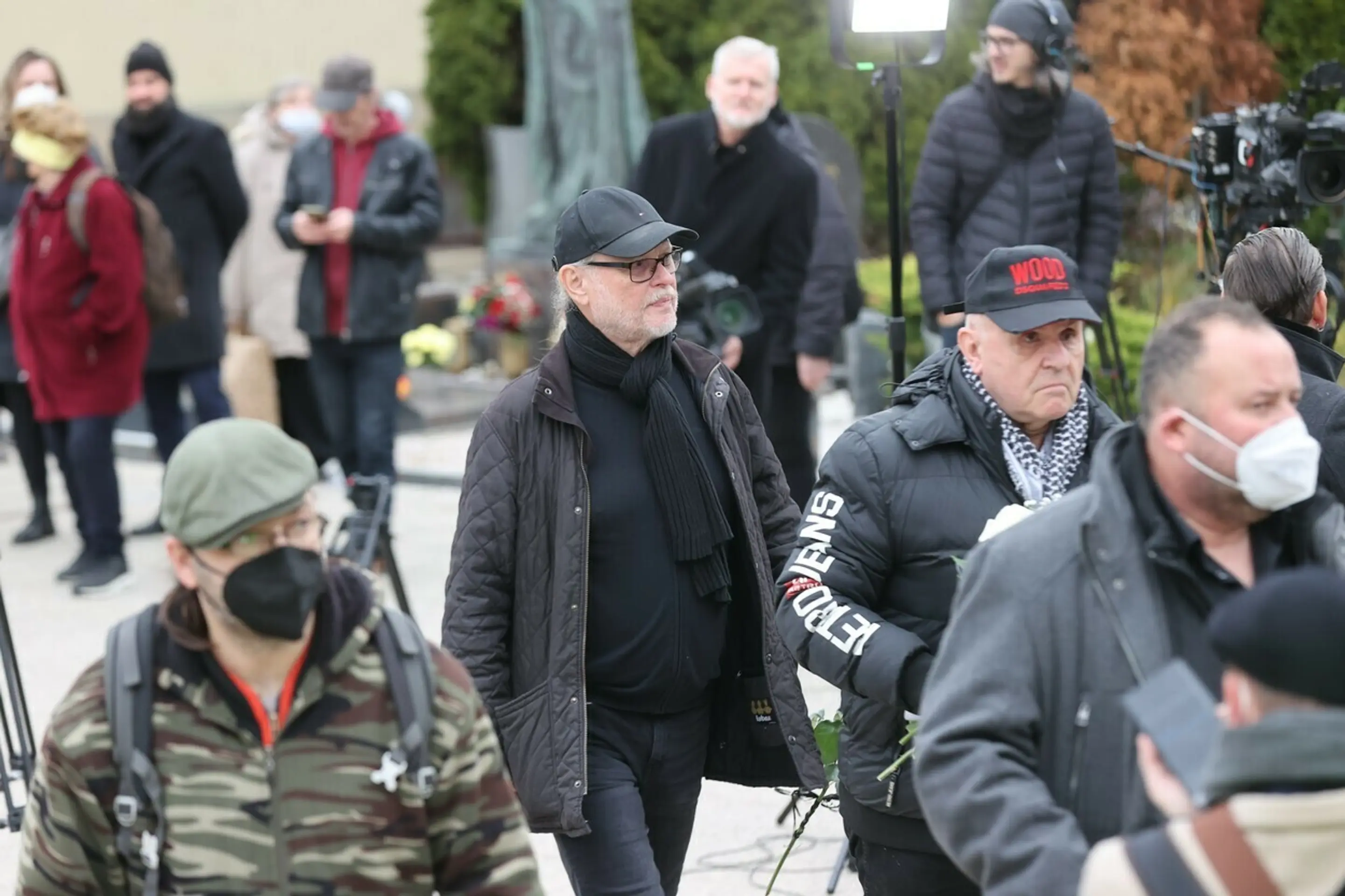 Vašo Patejdl a Jožo Ráž na poslednej rozlúčke s Miroslavom Žbirkom v Prahe