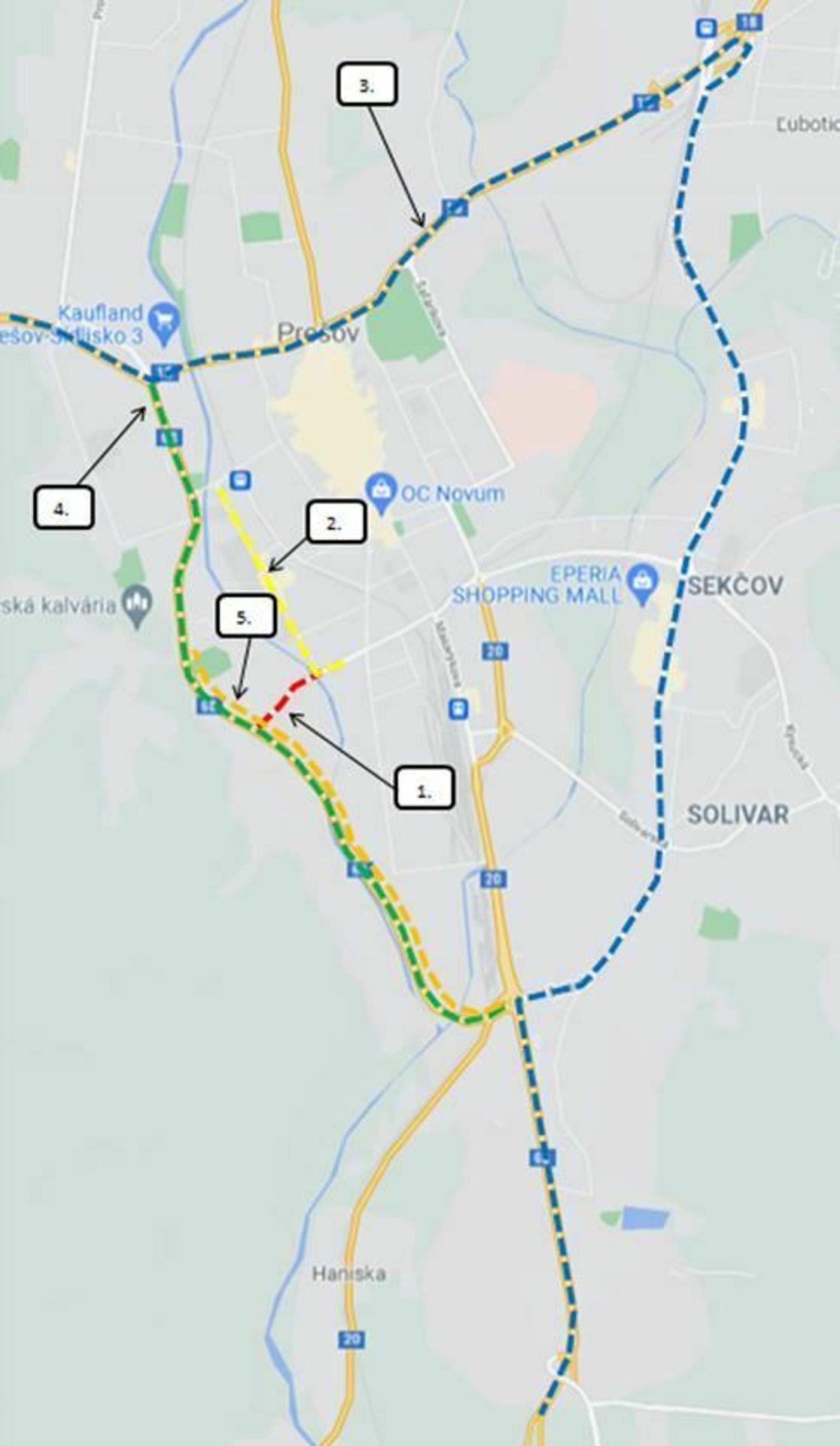 Obmedzenia v Prešove.