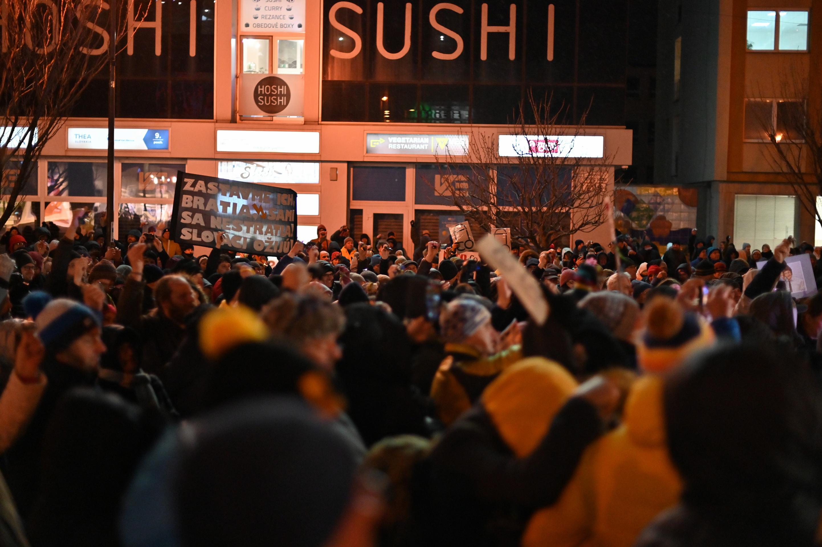 Občiansky protest v Poprade