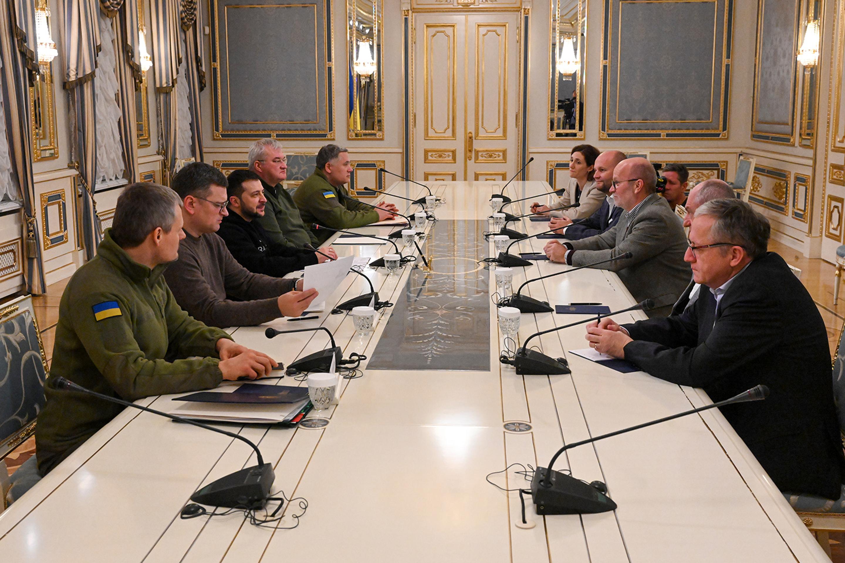 Slovenská delegácia na Ukrajine.