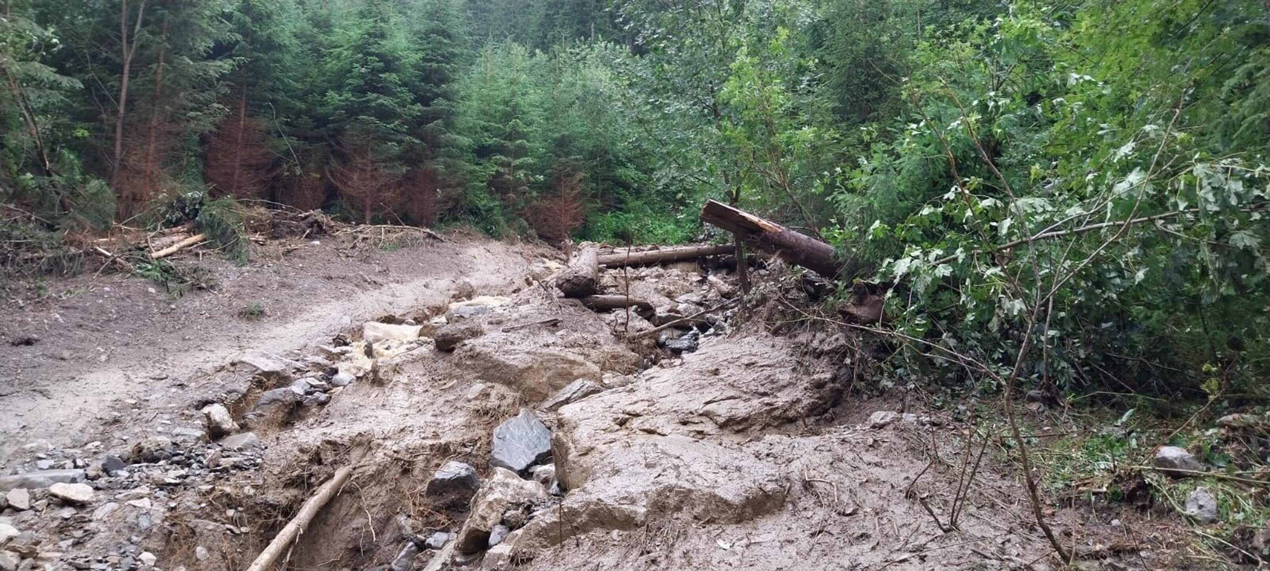Oblasť, kde sa stalo nešťastie.
