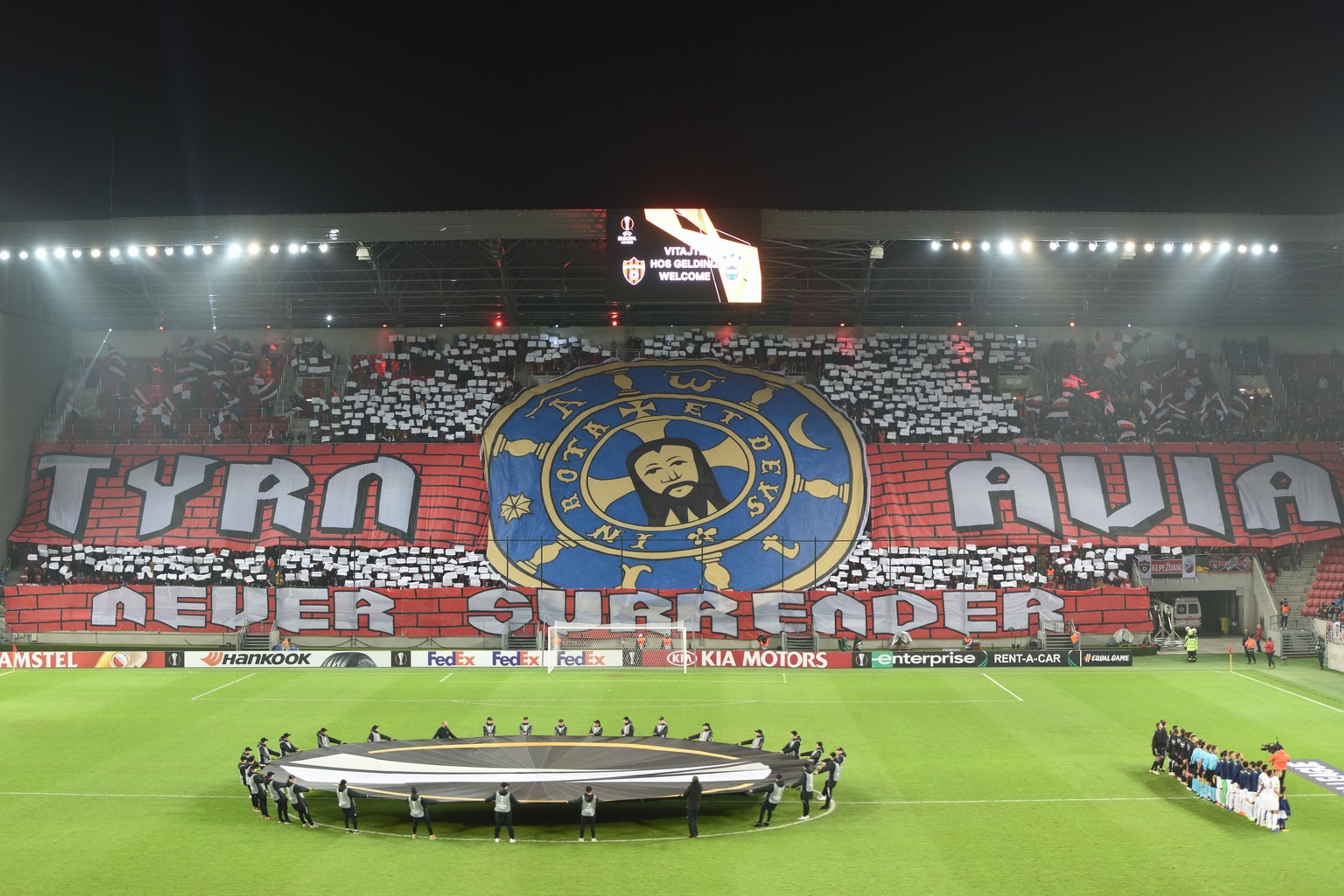 Fanúšikovia Trnavy pred duelom EL proti Fenerbahce.