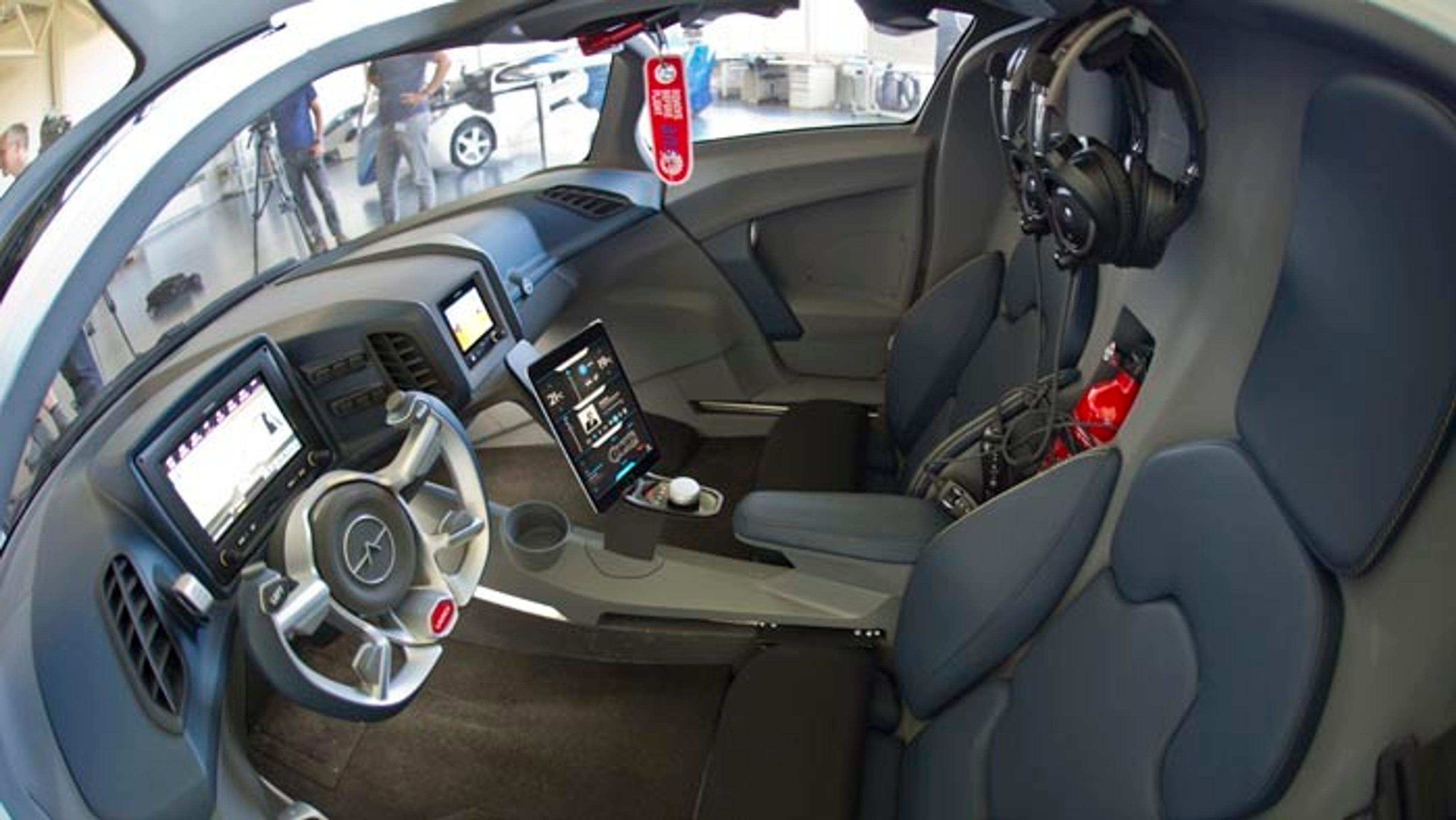 Interiér nového modelu AeroMobilu.