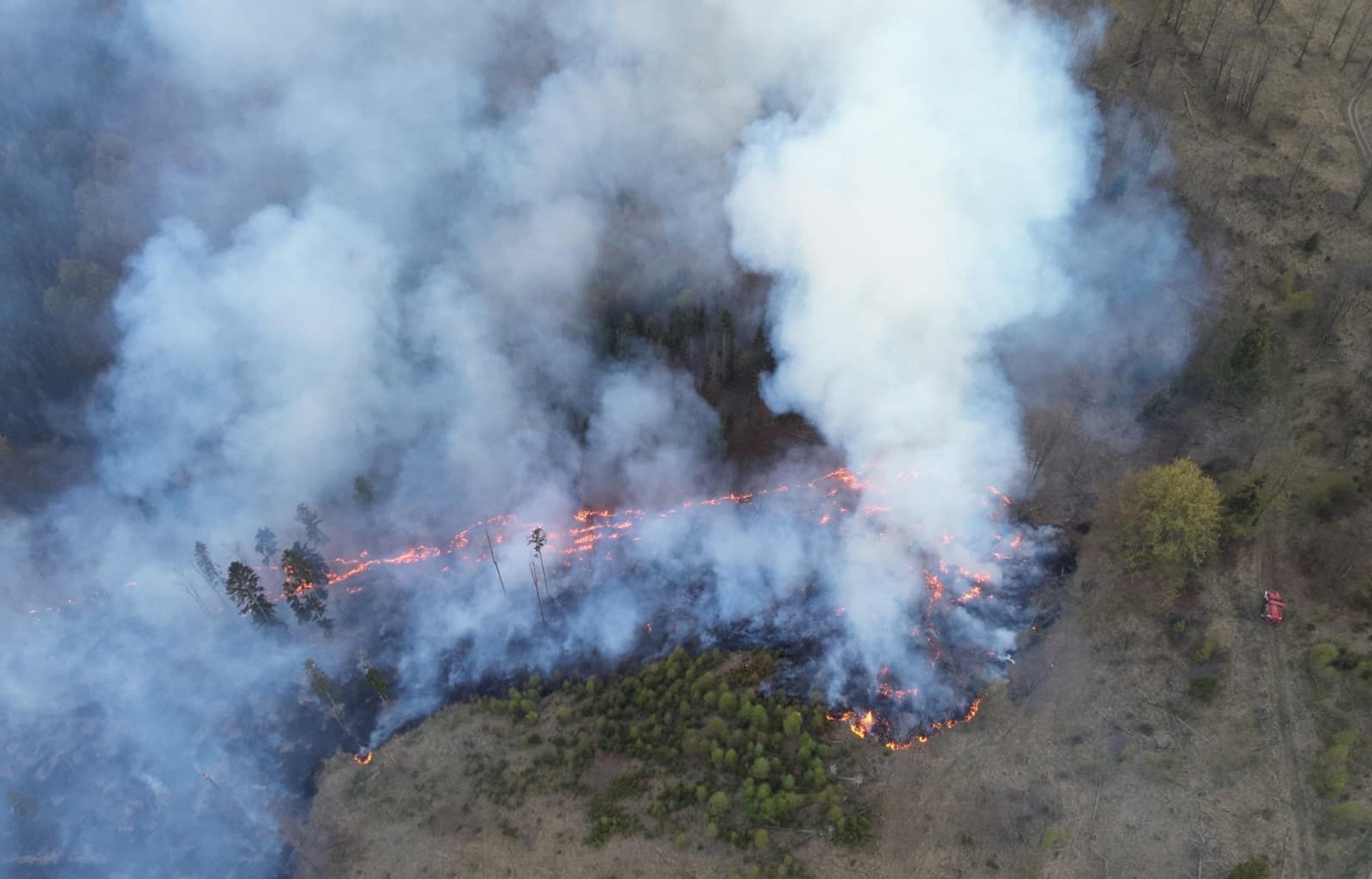 Rozsiahly požiar na Kysuciach.
