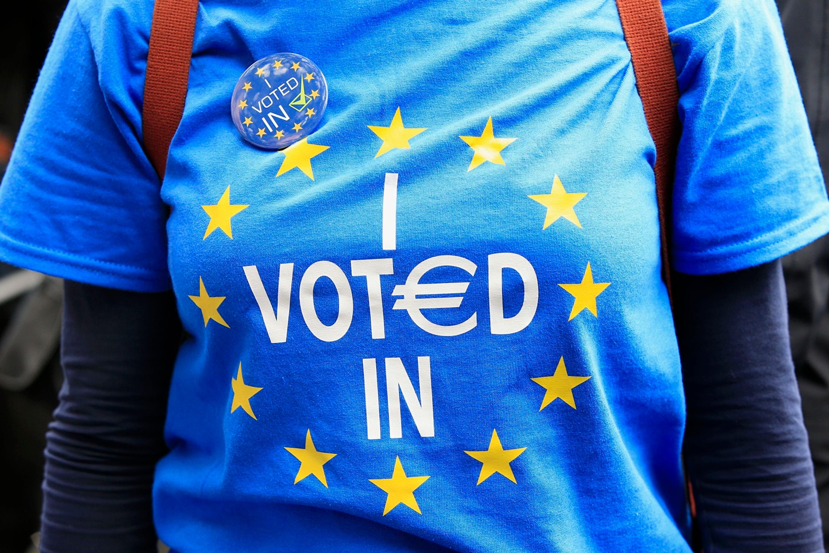 Protest proti brexitu.