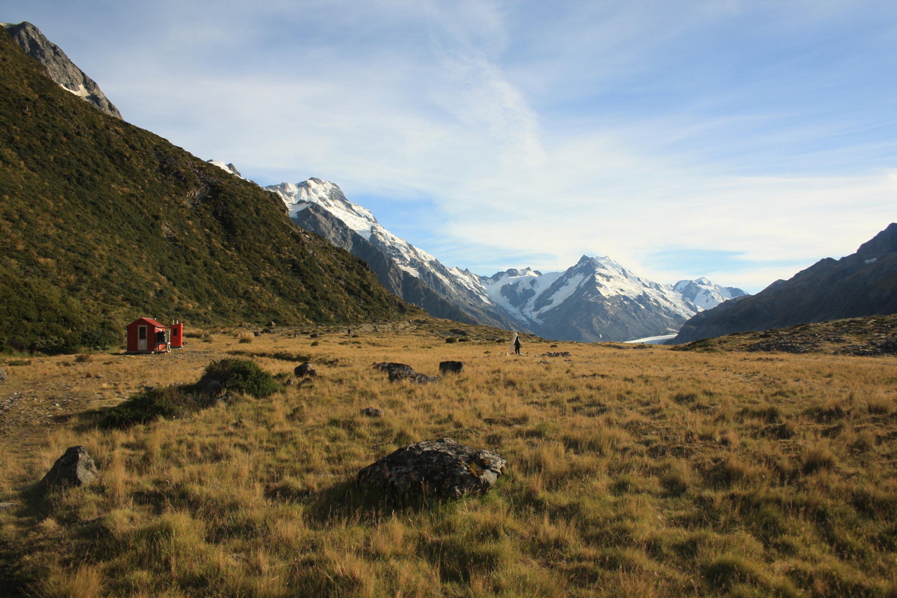Horská chata v Mt.Cook National Park