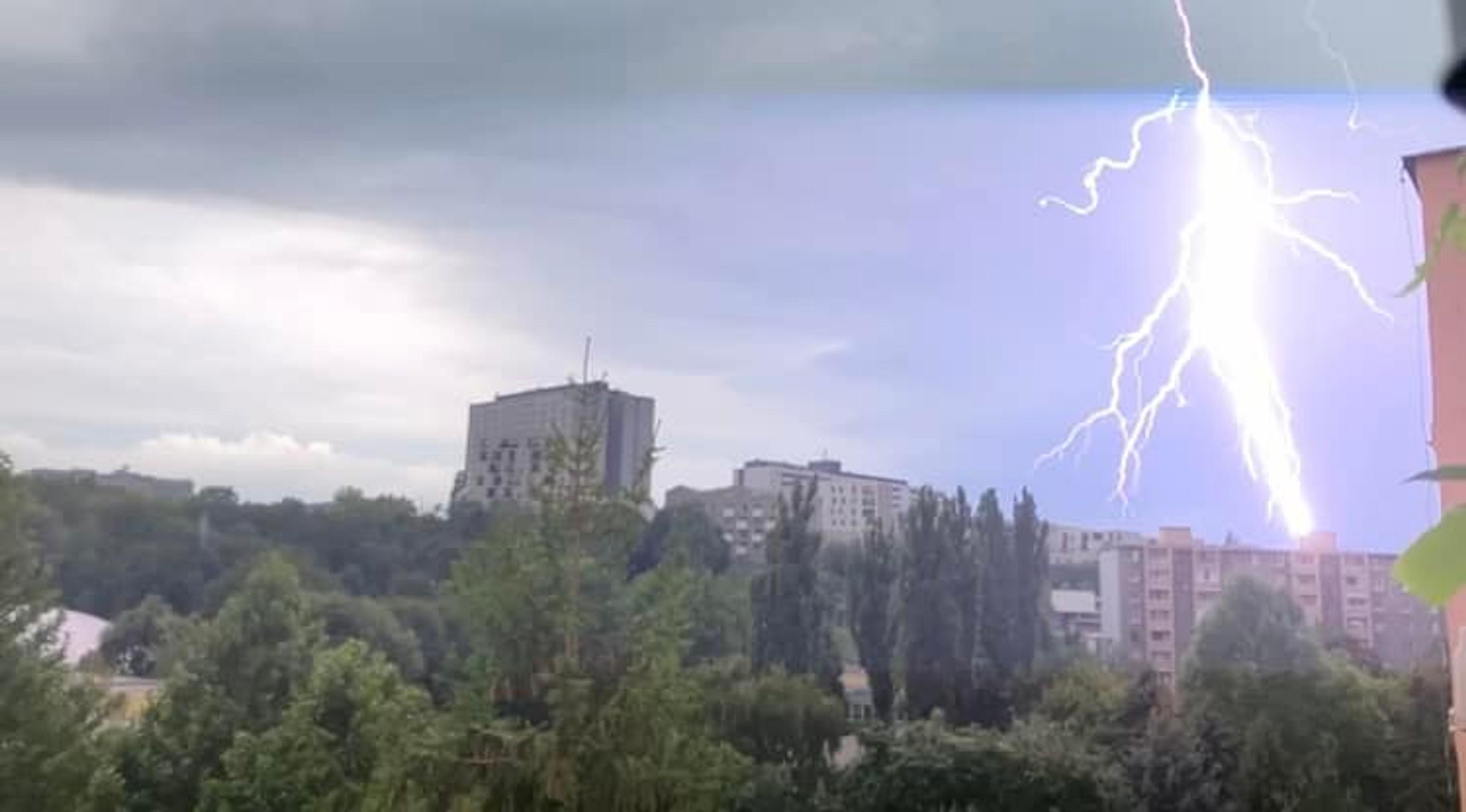 Búrka v Košiciach.