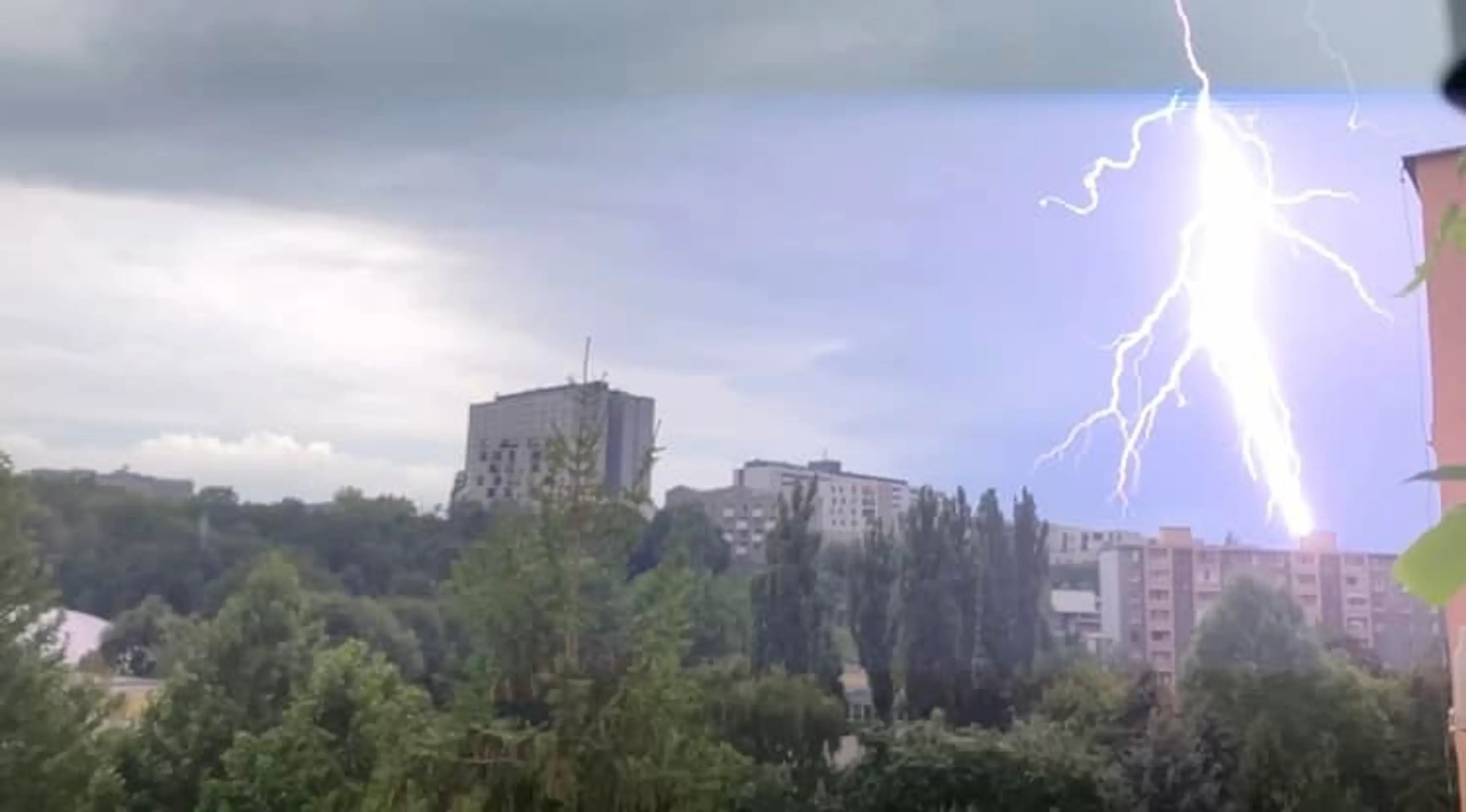 Búrka v Košiciach.
