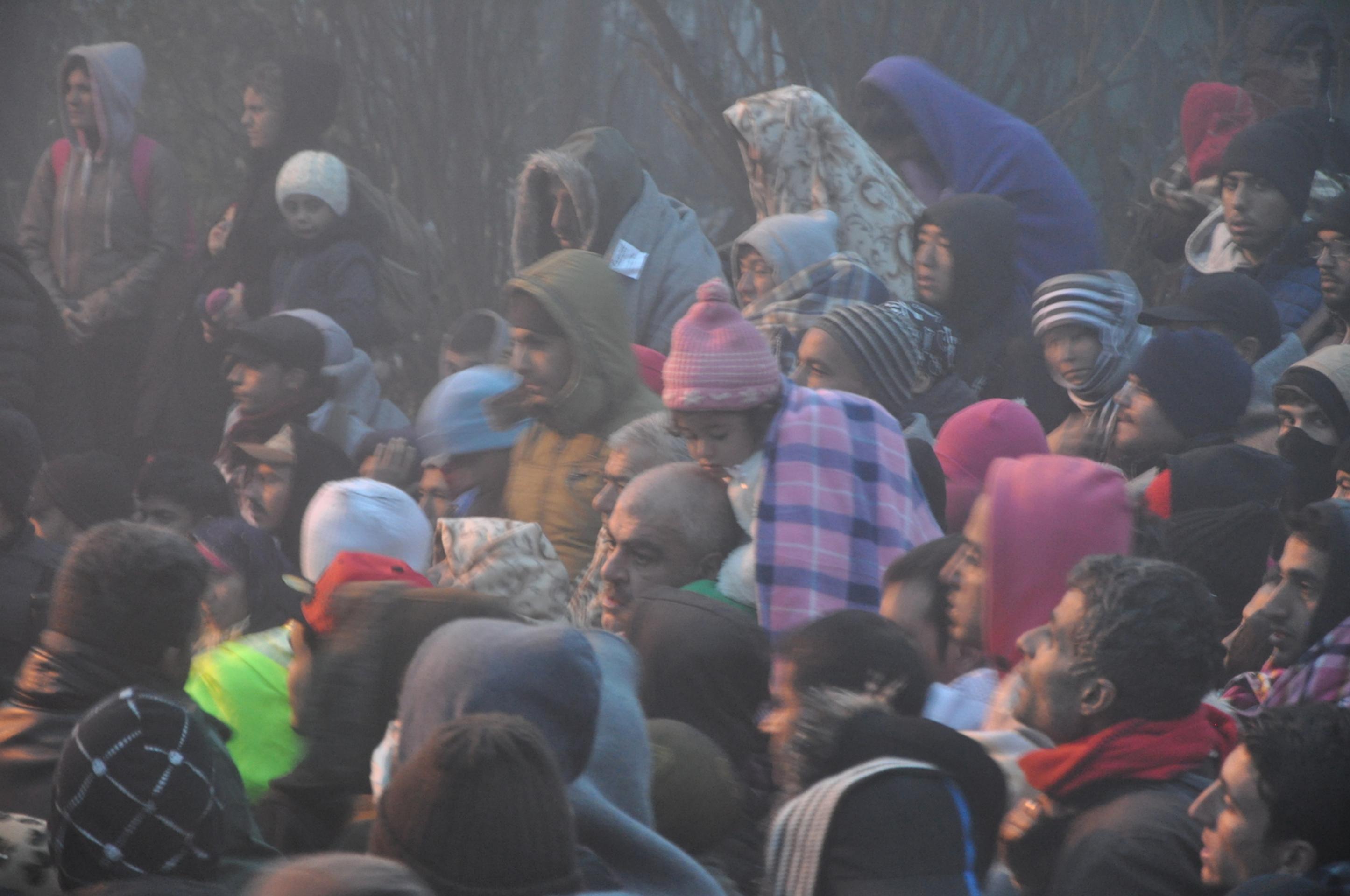 Migranti na srbsko-chorvátskych hraniciach