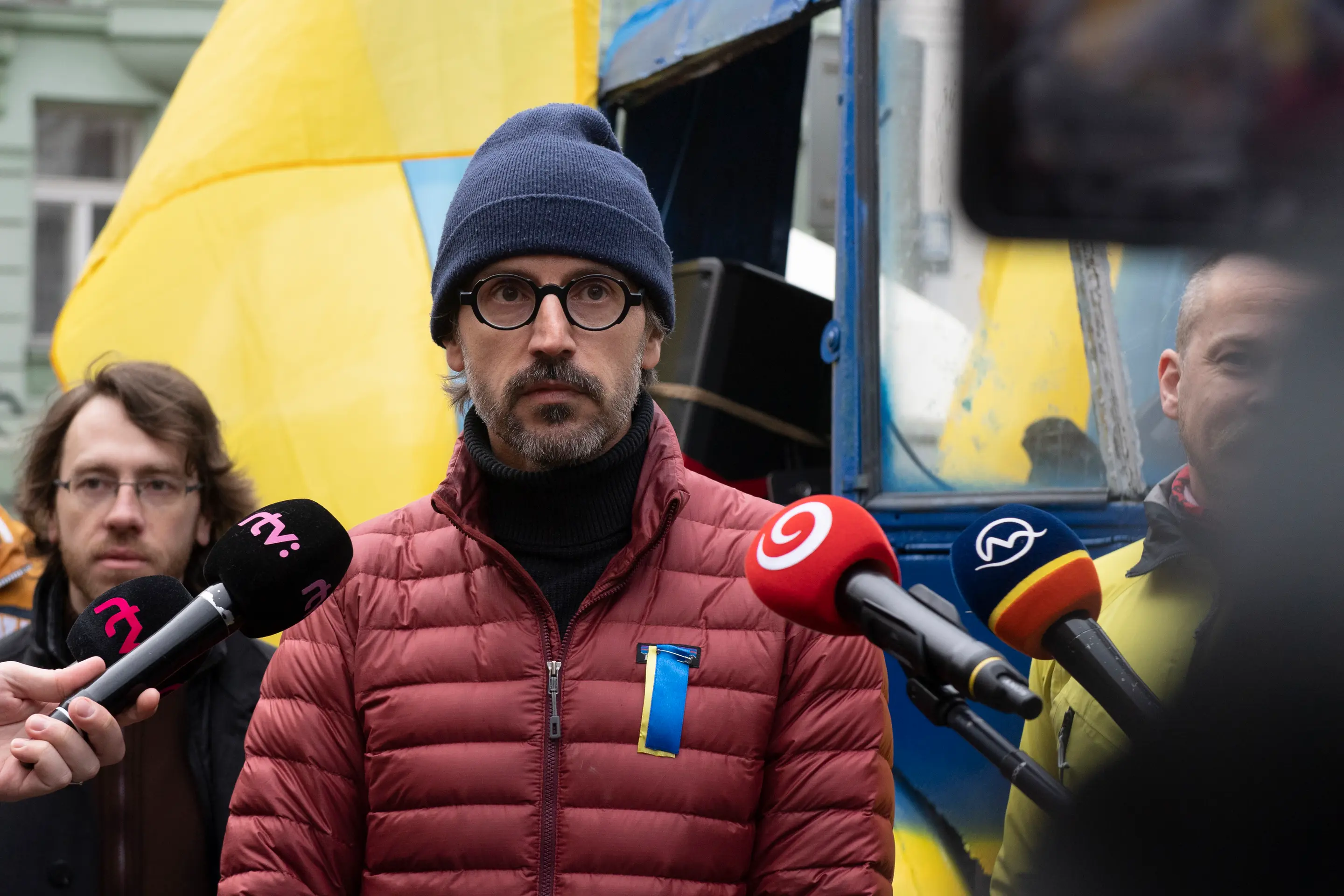 Organizátor z iniciatívy Mier Ukrajine Marián Kulich.