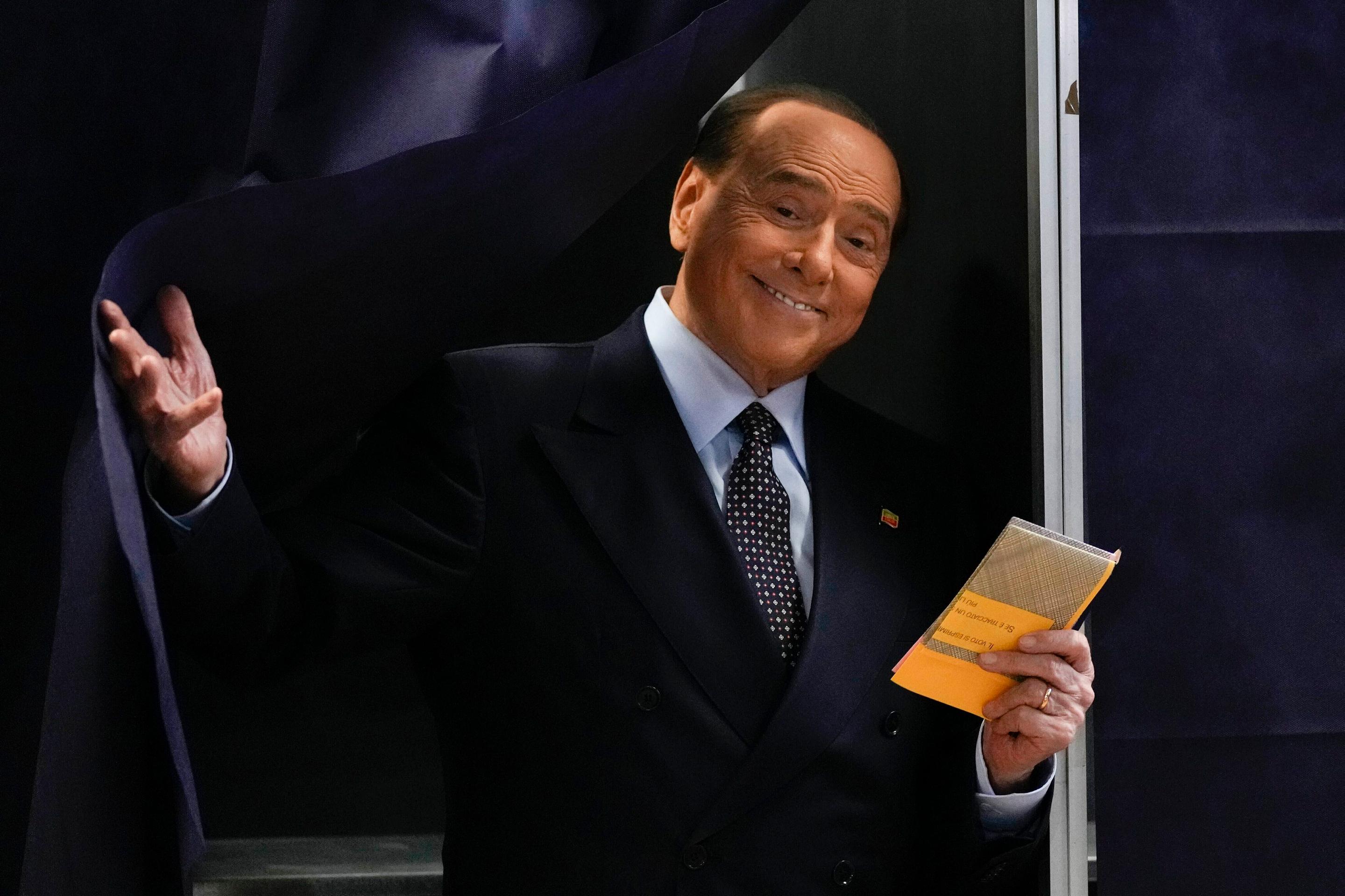 Silvio Berlusconi na archívnej snímke